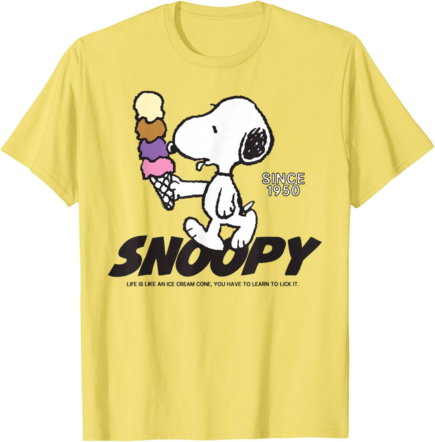 Snoopy Peanuts Ice Cream Cone T-Shirt Fun and Stylish Apparel - 14