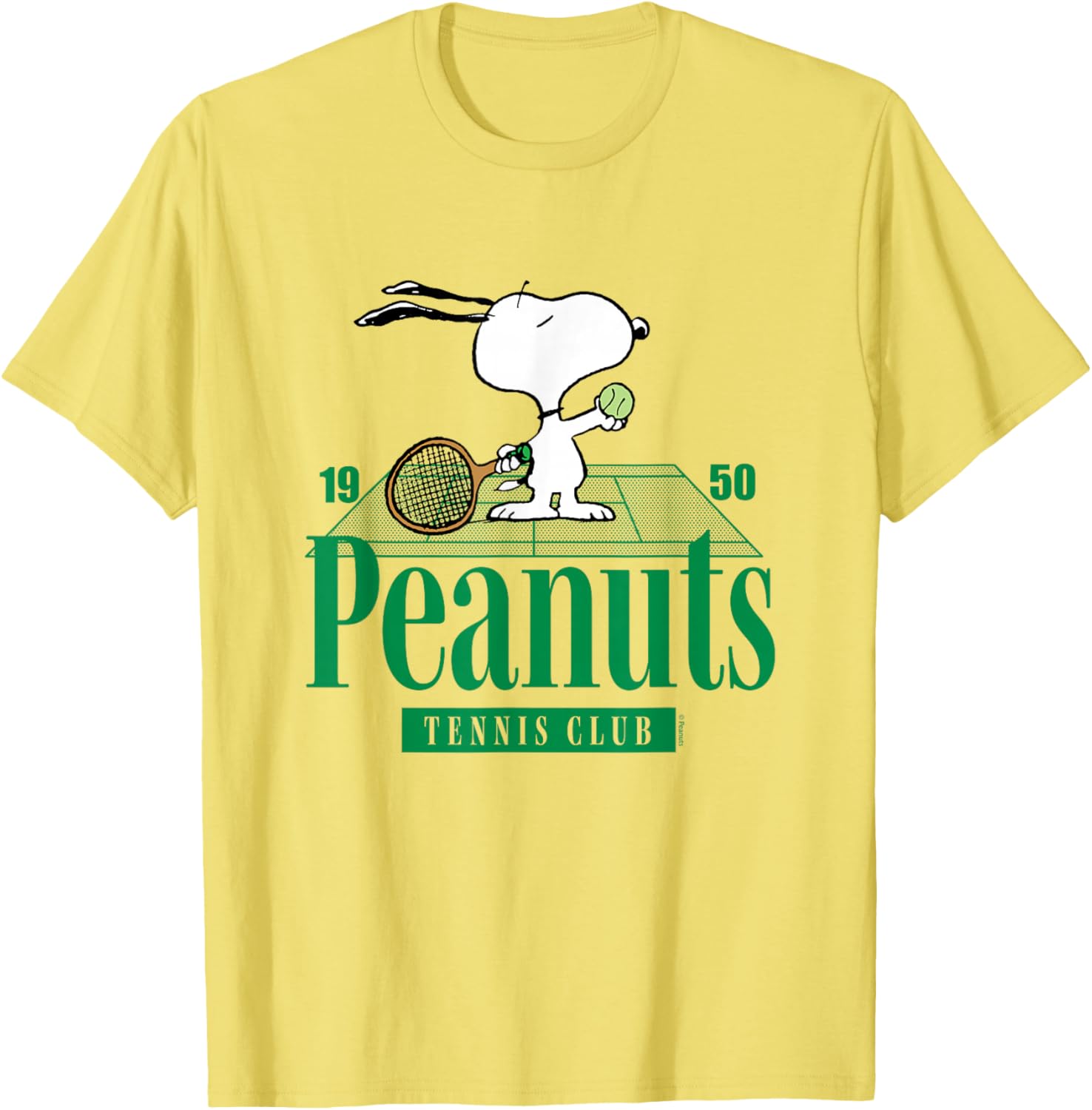 Peanuts Tennis Club T-Shirt for Fans of Classic Cartoon Style - 5