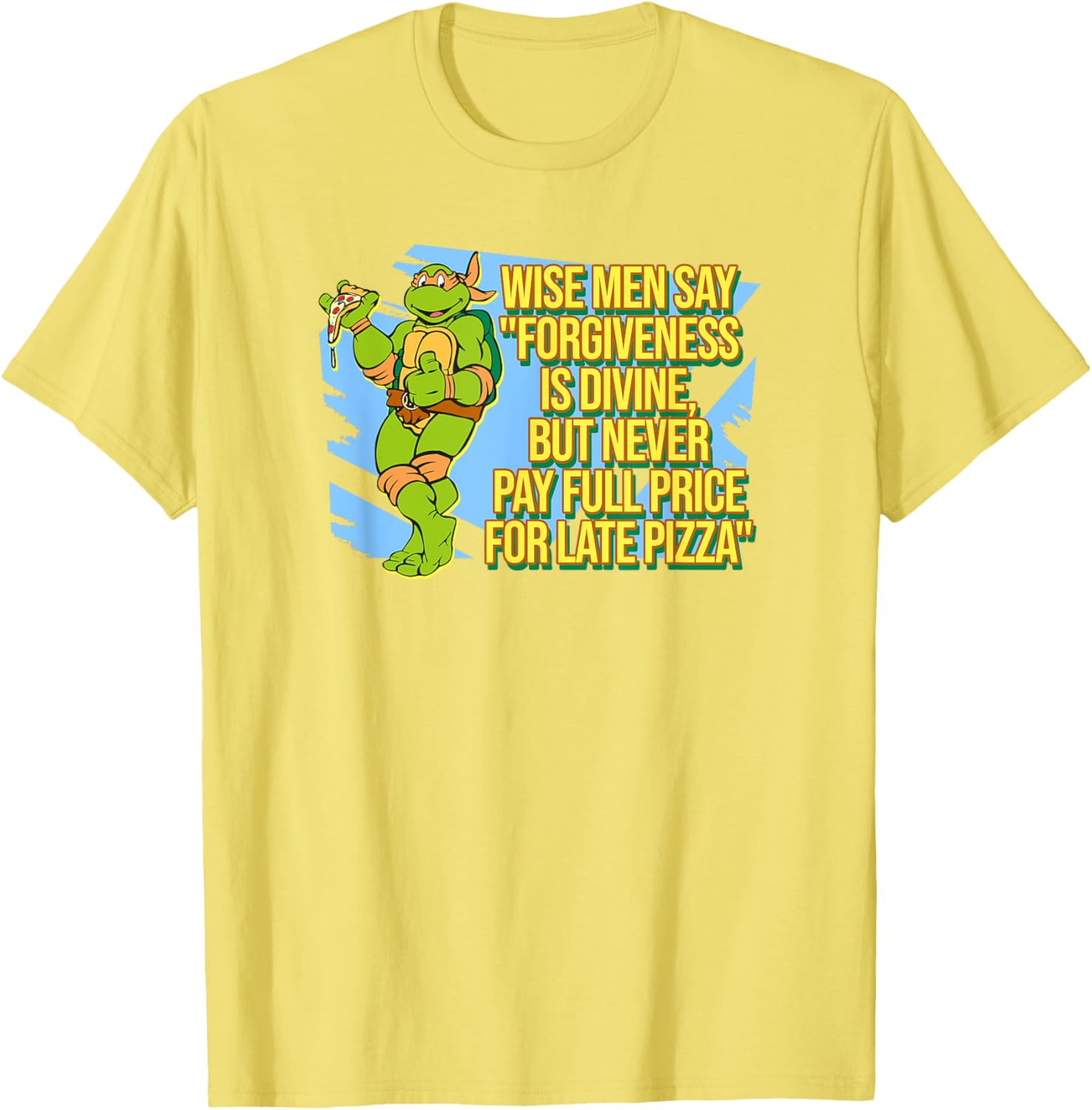 Mademark Teenage Mutant Ninja Turtles Michelangelo Late Pizza T-Shirt - 16