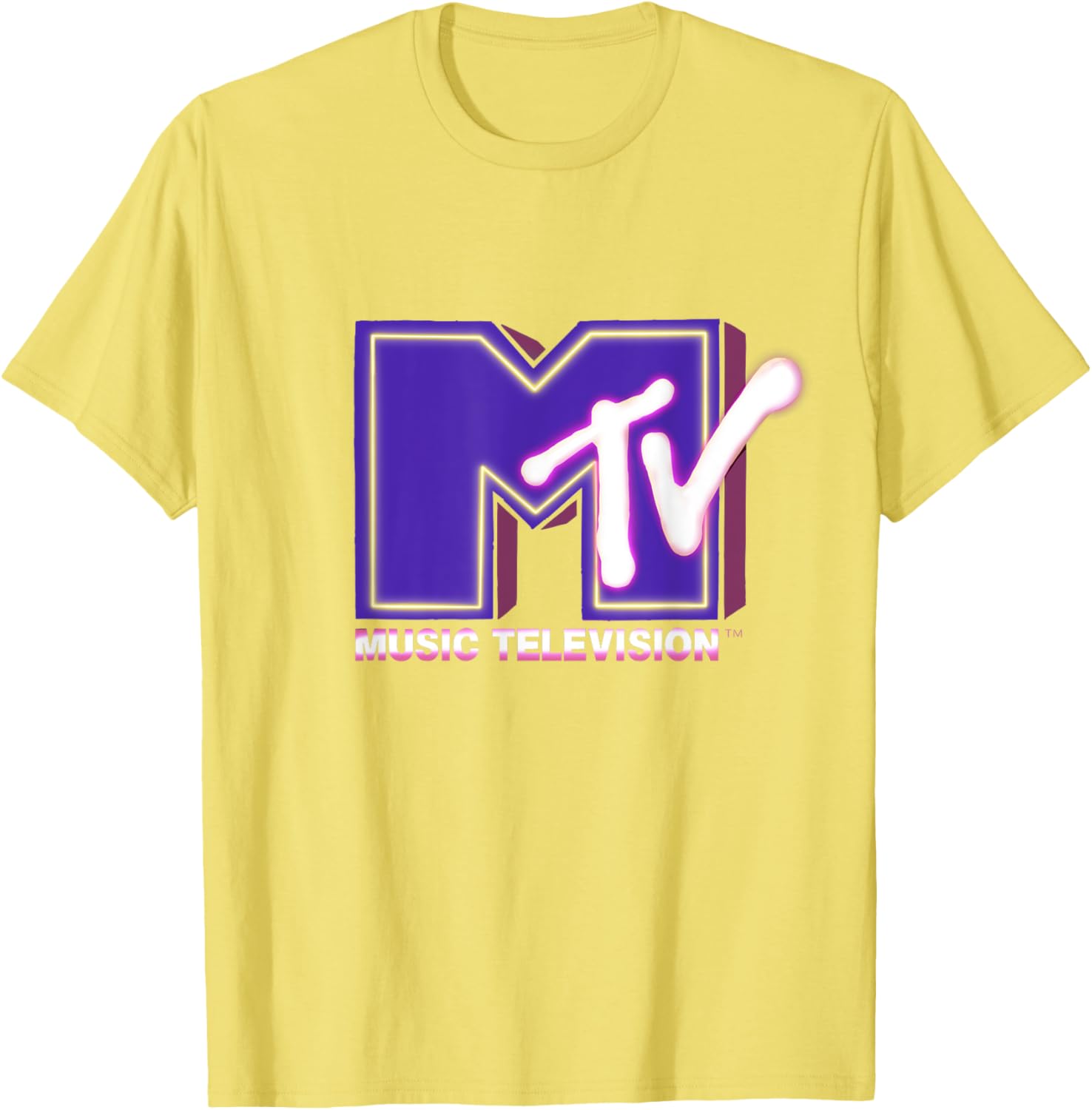 Mademark x MTV Neon Light Logo T-Shirt for Funky Fashion Lovers - 3