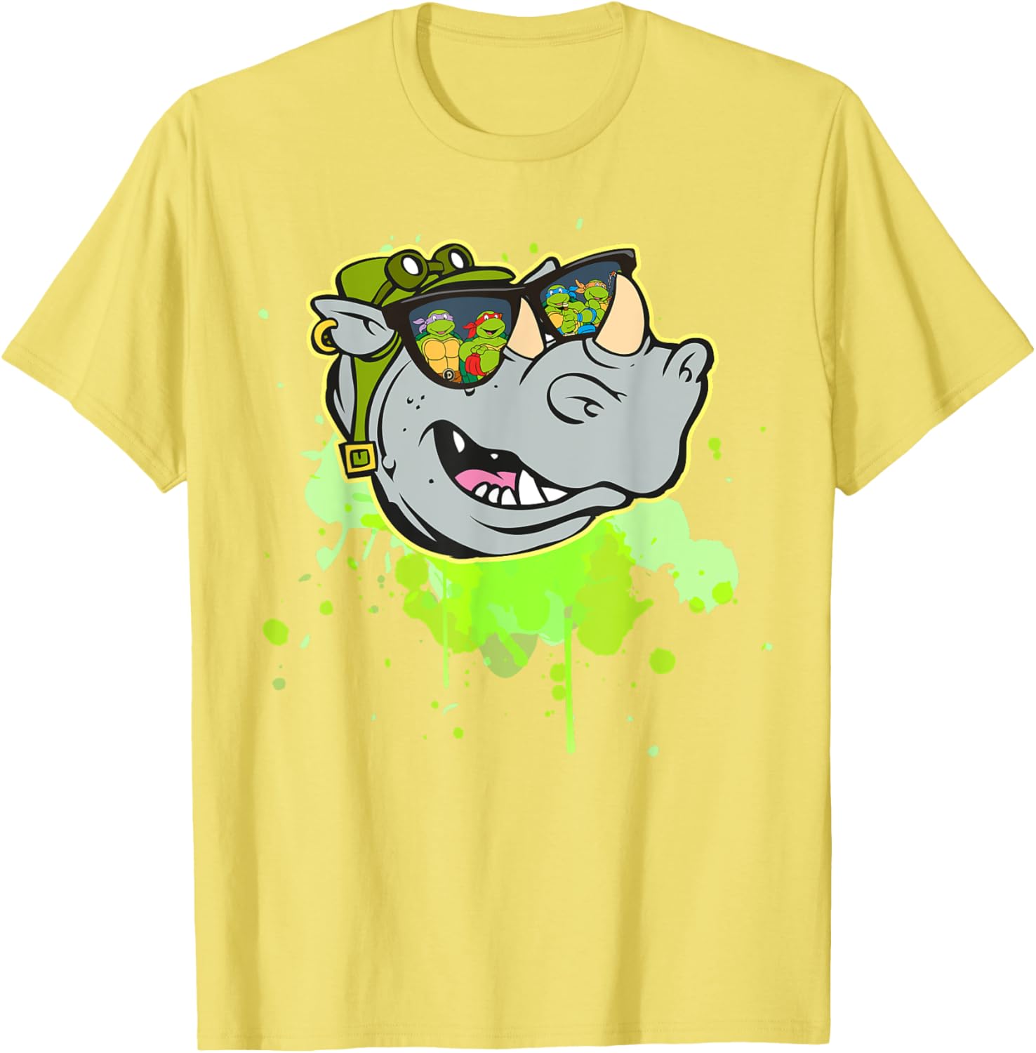 Bebop TMNT Reflection in Sunglasses T-Shirt for Fun Turtle Fans - 1