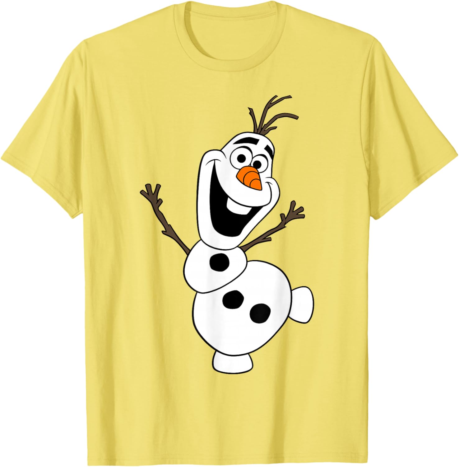 Disney Frozen Olaf Snowman Happy Pose T-Shirt for Kids and Adults - 9