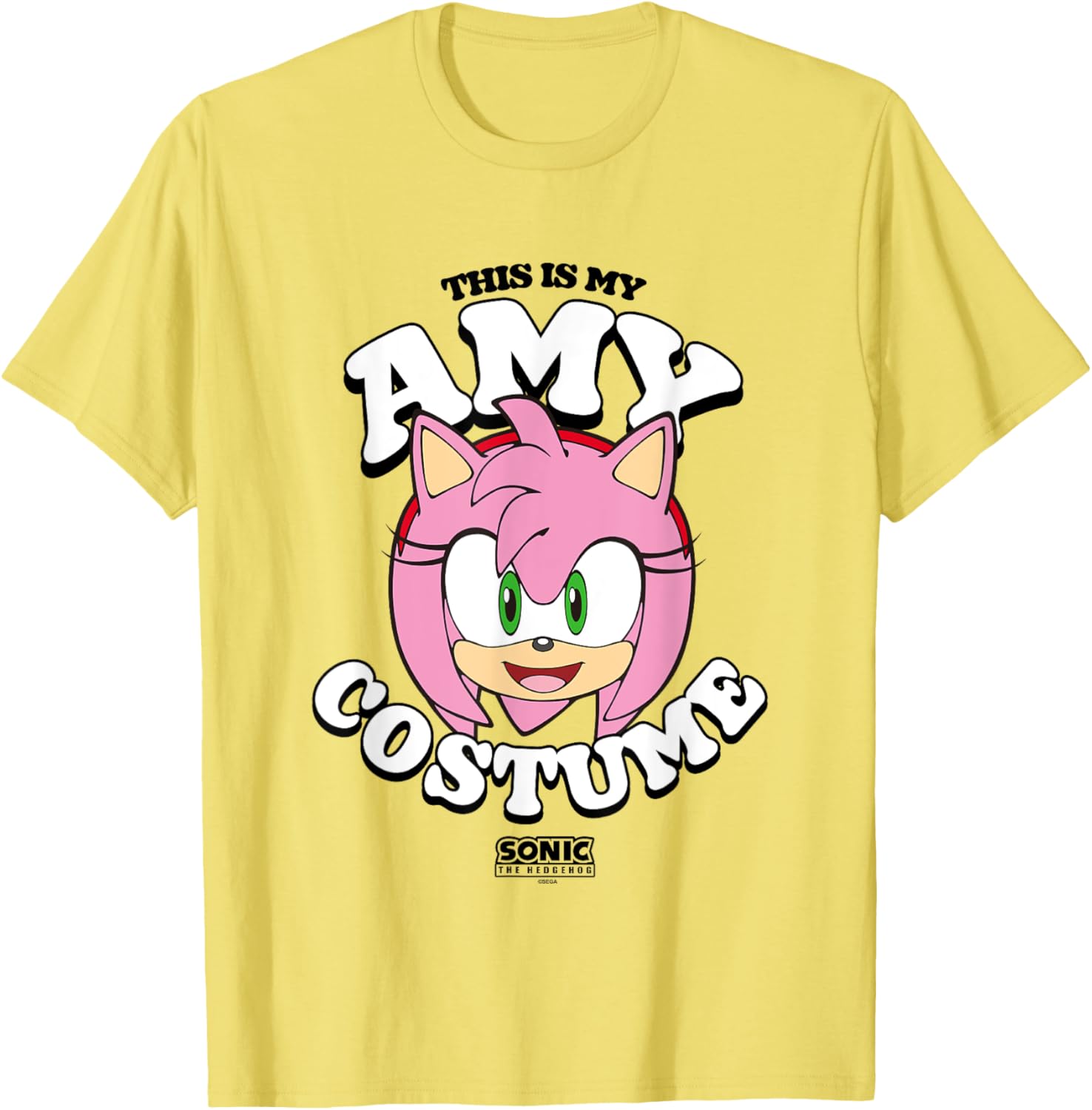 Sonic The Hedgehog Halloween Amy Costume T-Shirt for Fun Celebrations - 5