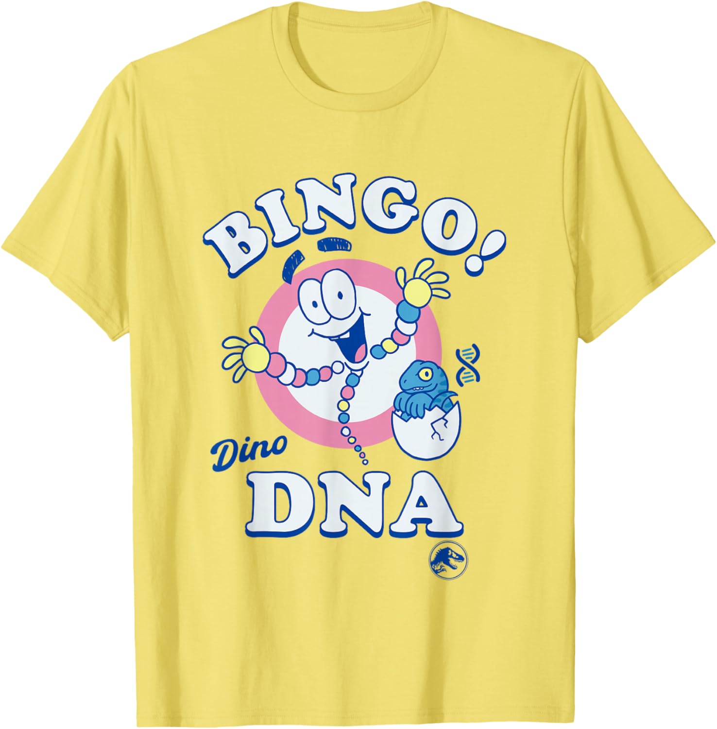 Jurassic Park Bingo Dino DNA Pastel T-Shirt for Fun Dino Lovers - 3