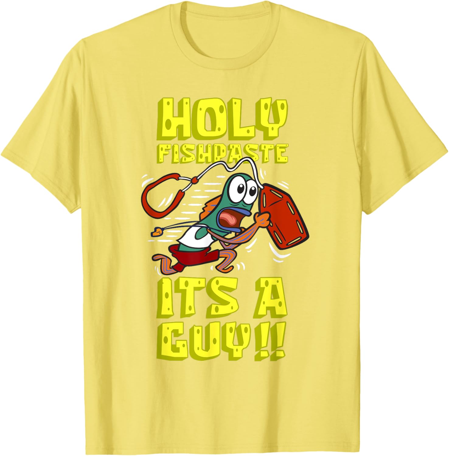 Mademark SpongeBob SquarePants Holy Fishpaste Guy T-Shirt for Fun Style - 10