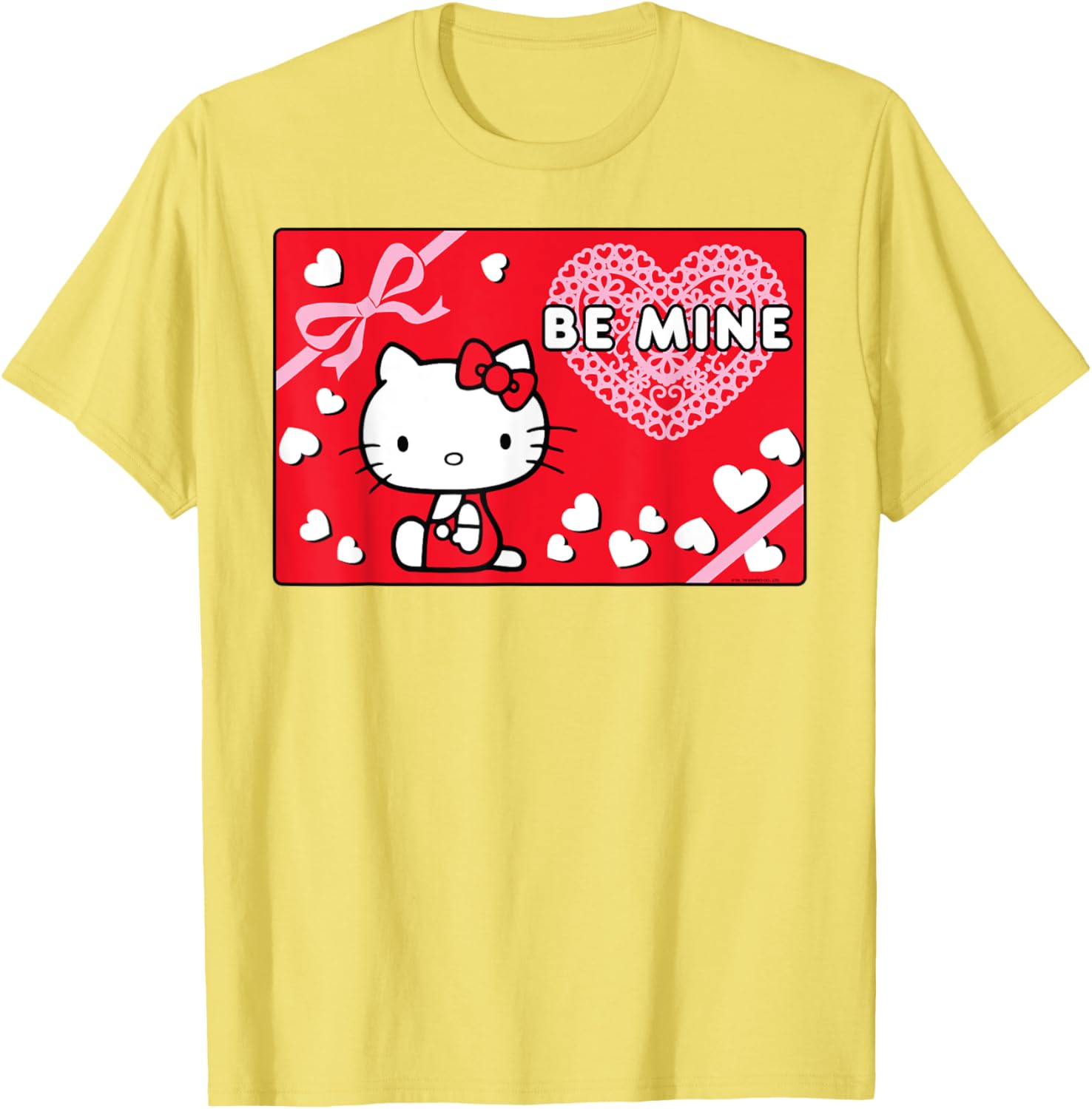 Cute Hello Kitty Valentine's Day Be Mine T-Shirt for Kids and Adults - 13
