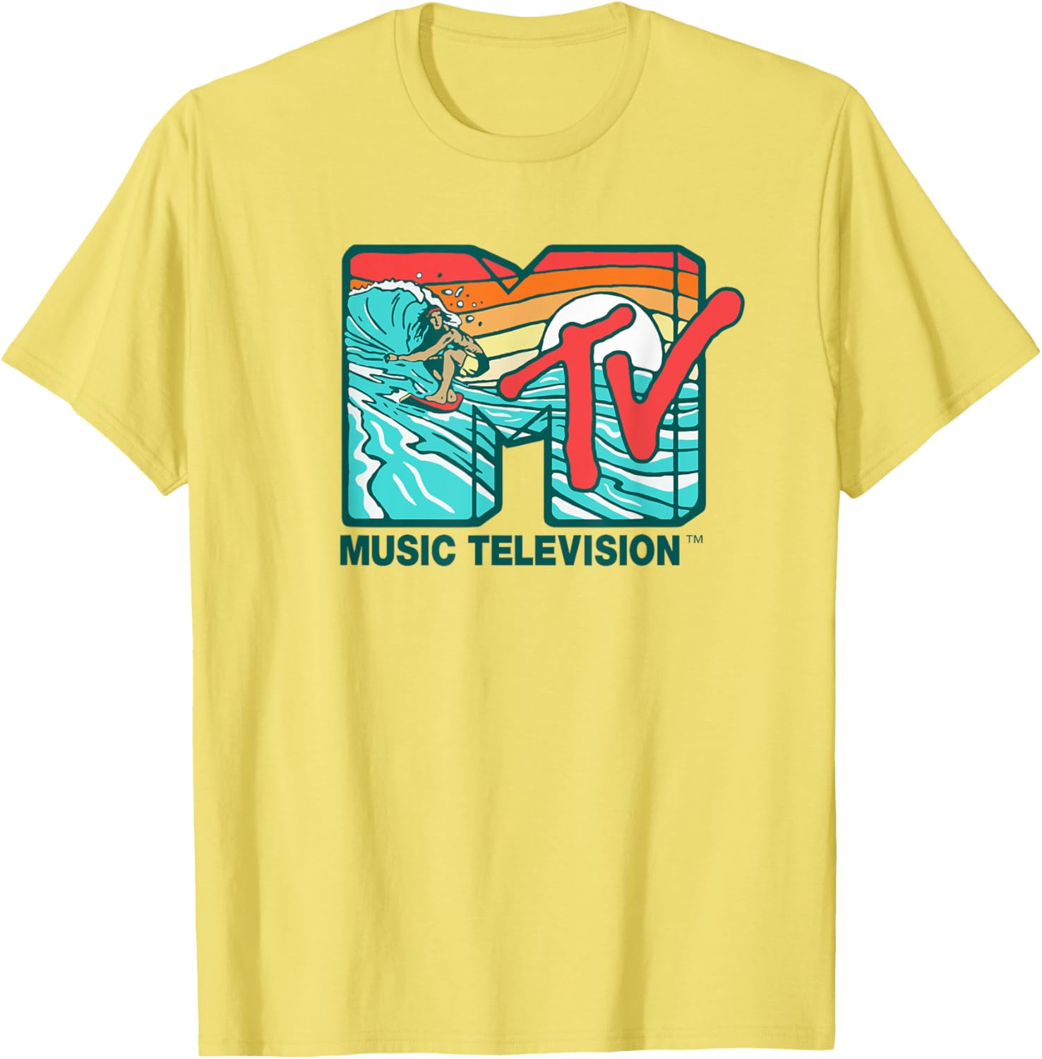 Mademark x MTV Surfer Logo Retro Graphic T-Shirt for Cool Style - 9