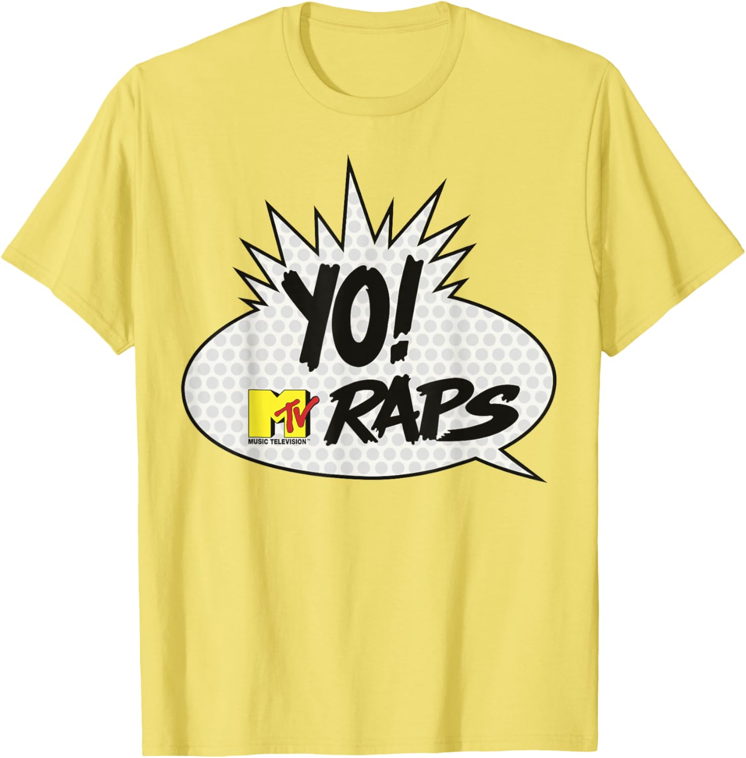 MTV Yo! MTV Raps Comic Book Talk Bubble T-Shirt for Music Lovers - 12
