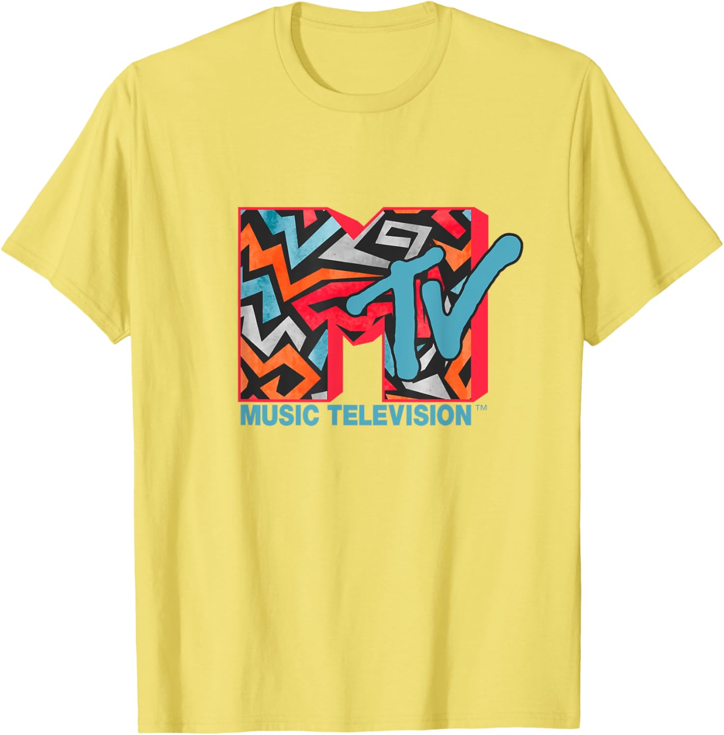 Mademark x MTV Abstract Logo T-Shirt - Stylish Modern Art Fashion - 9