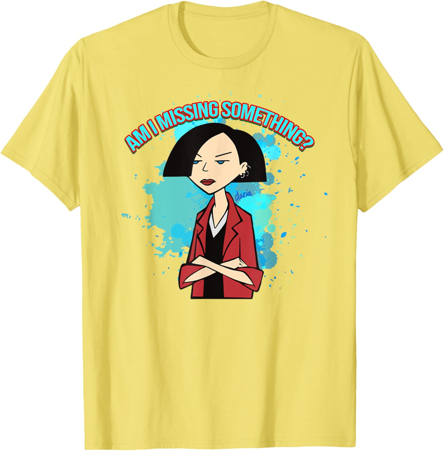Mademark x Daria Jane Am I Missing Something T-Shirt for Everyday Style - 10