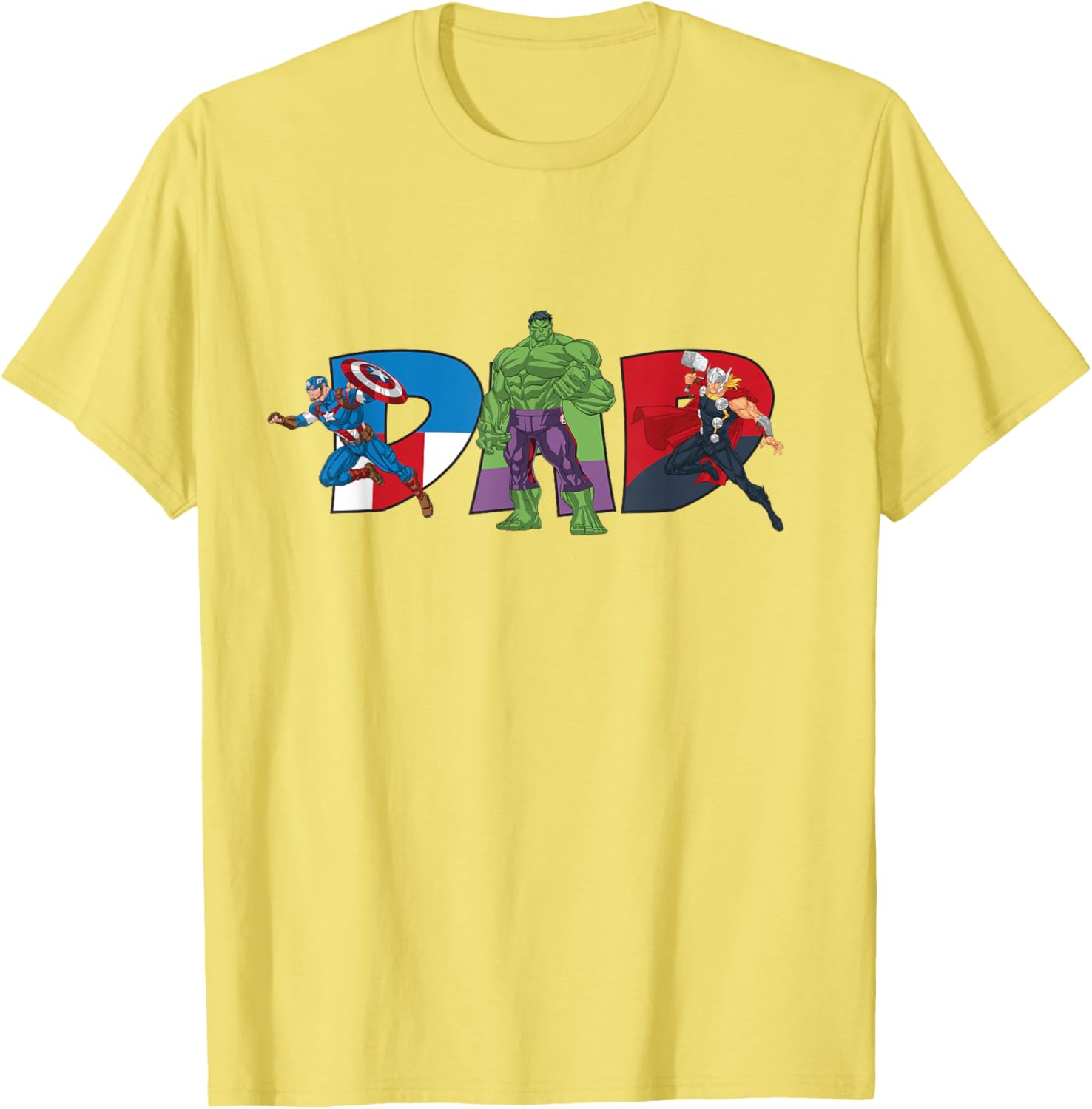Marvel Avengers Team Dad Father's Day T-Shirt for Family Adventures - 1