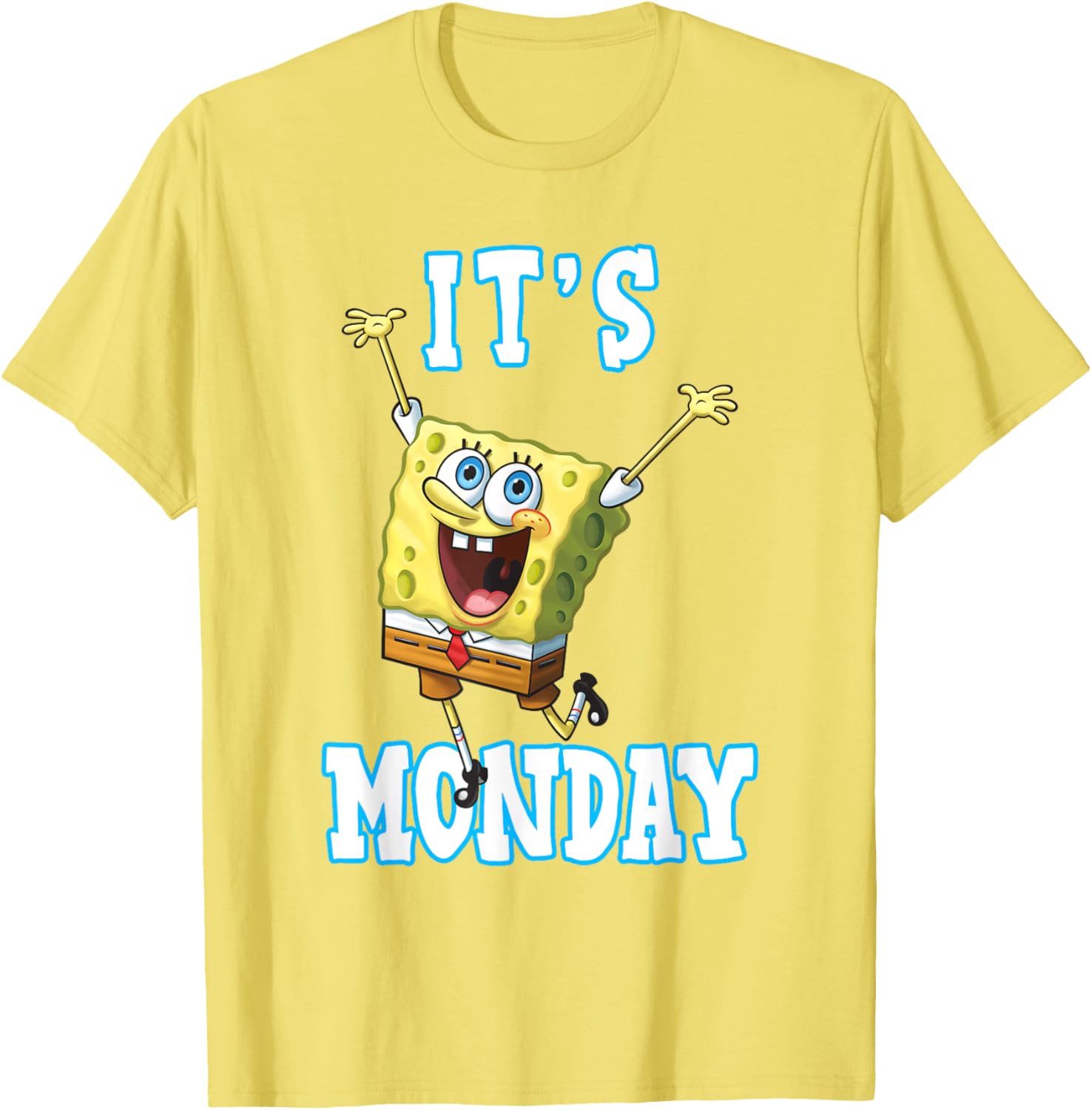 Mademark SpongeBob SquarePants It's Monday T-Shirt for Fun Casual Wear - 4