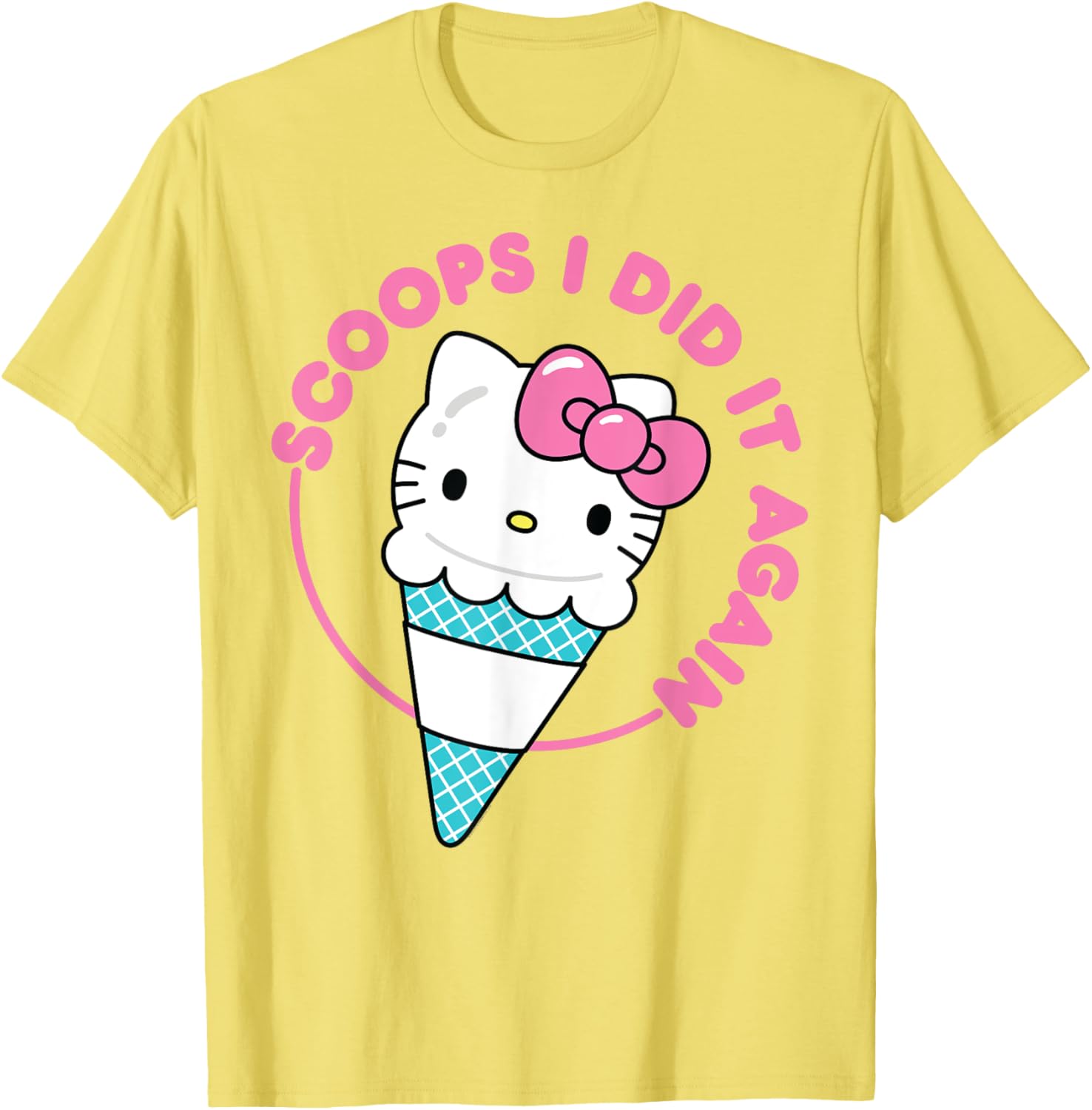 Hello Kitty Ice Cream Cone T-Shirt for Men, Women, Girls & Kids - 3