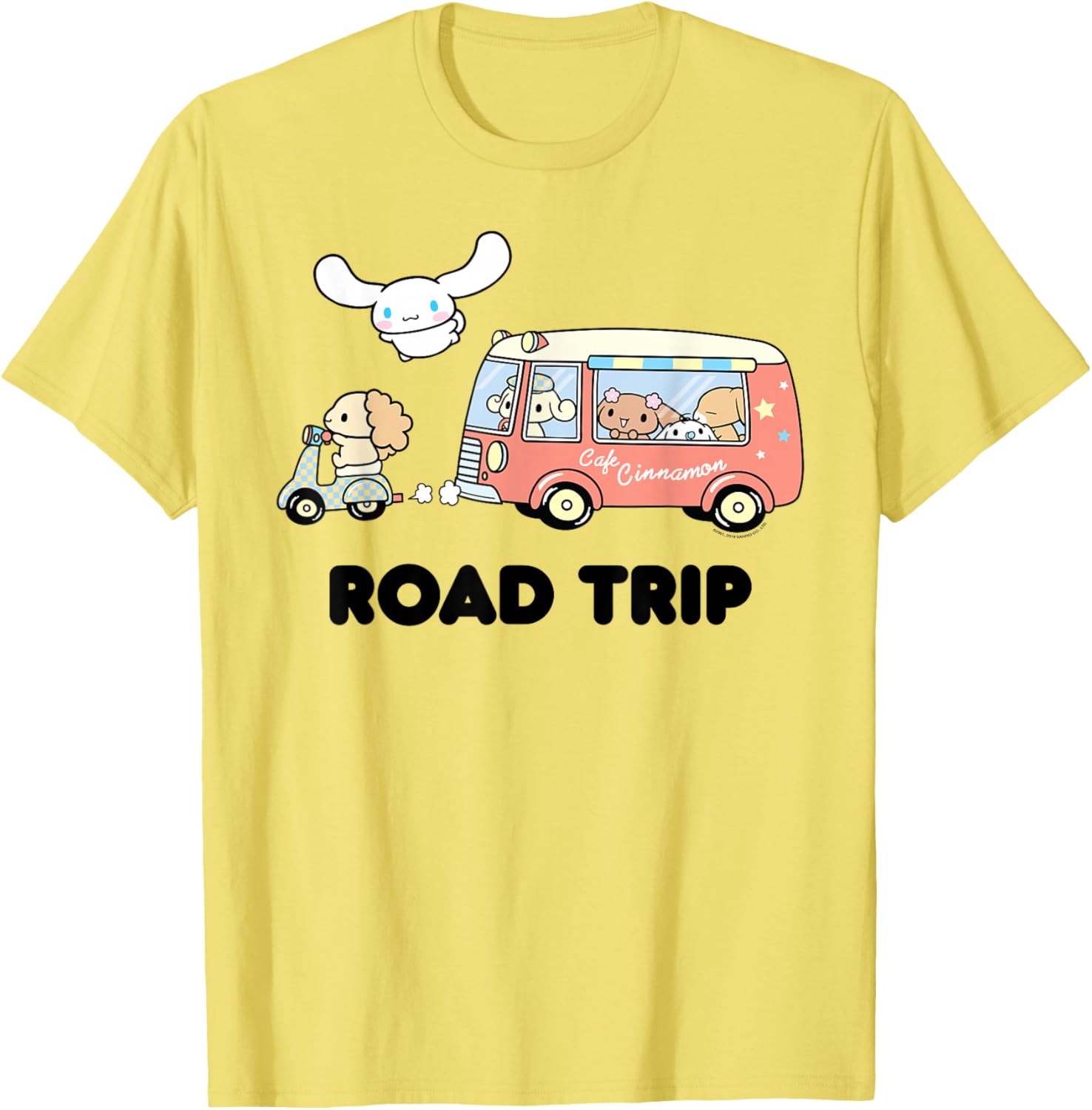 Cute Cinnamoroll Road Trip T-Shirt for Fun Adventures and Travel - 17