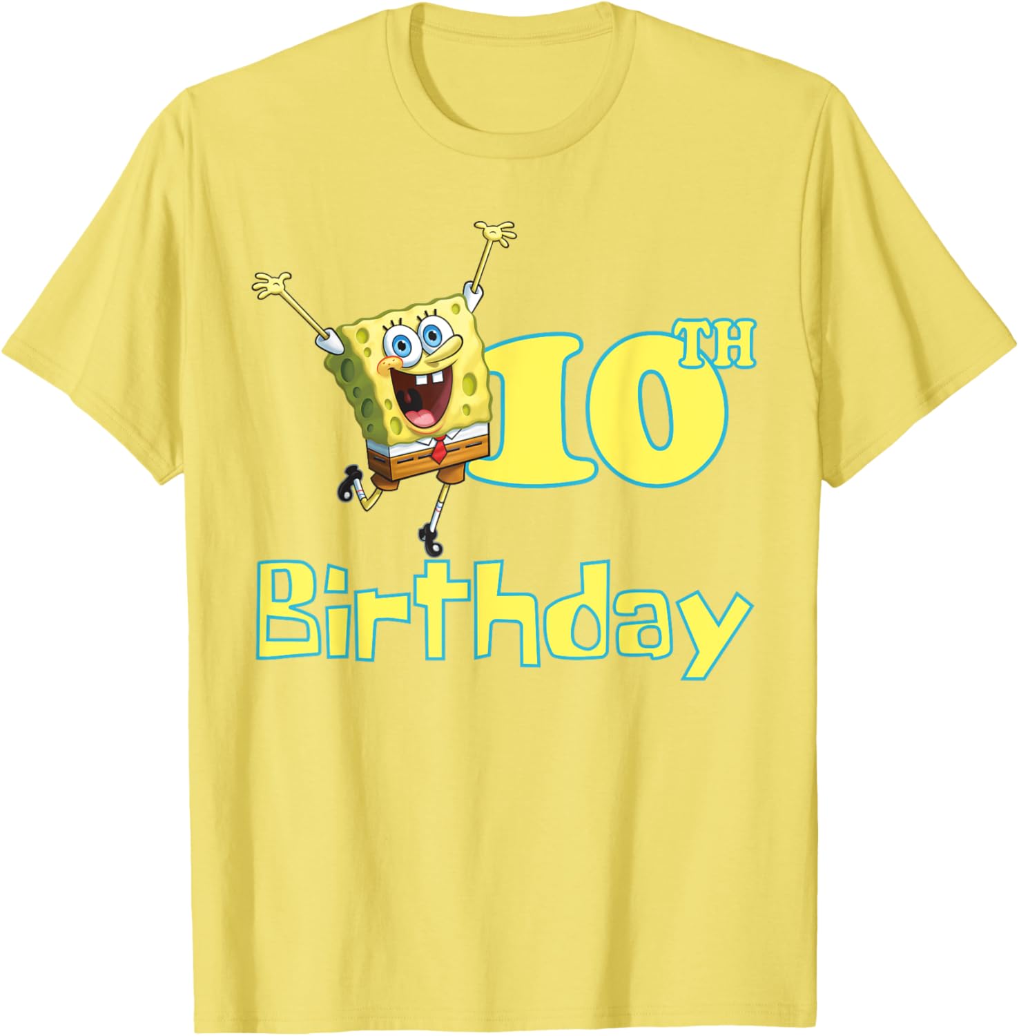 Mademark SpongeBob SquarePants 10th Birthday T-Shirt for Kids and Fans - 20