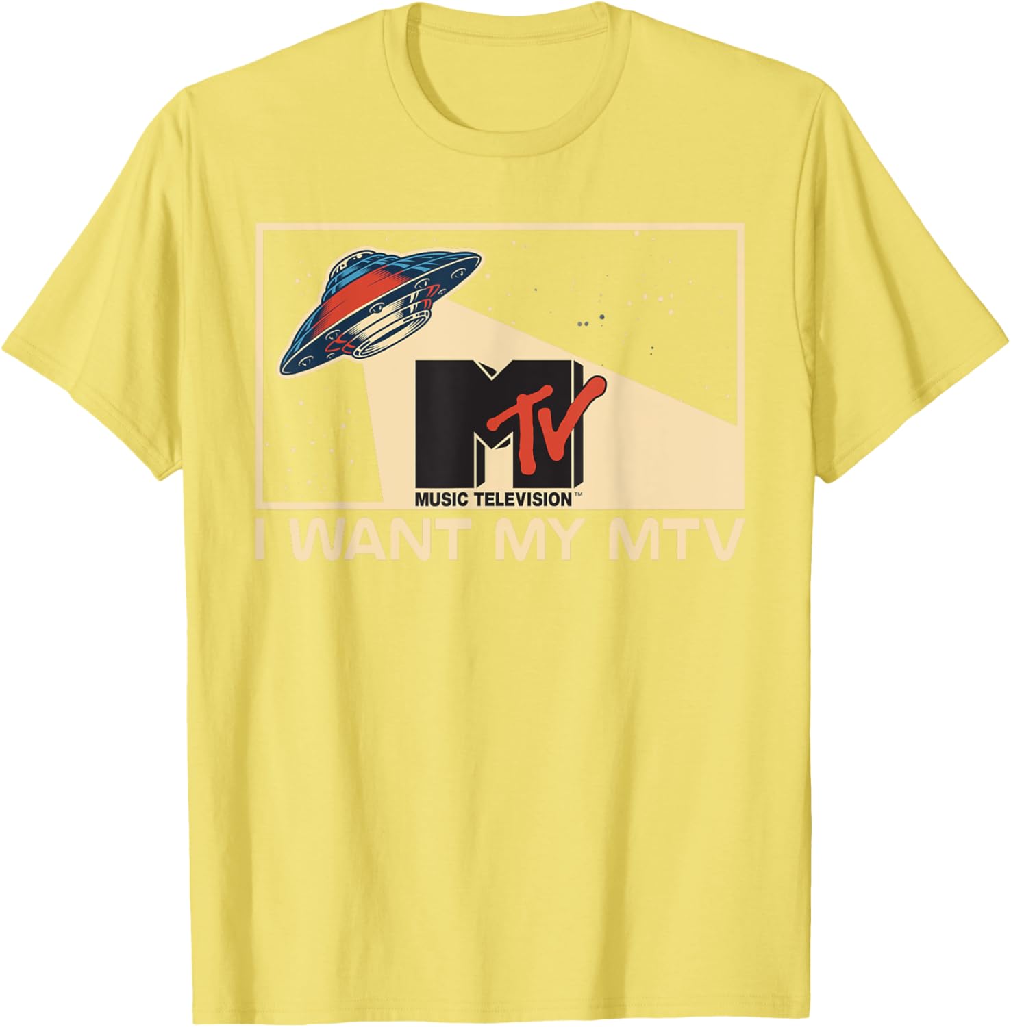 Mademark x MTV Vintage Alien UFO Beam T-Shirt for MTV Fans - 12