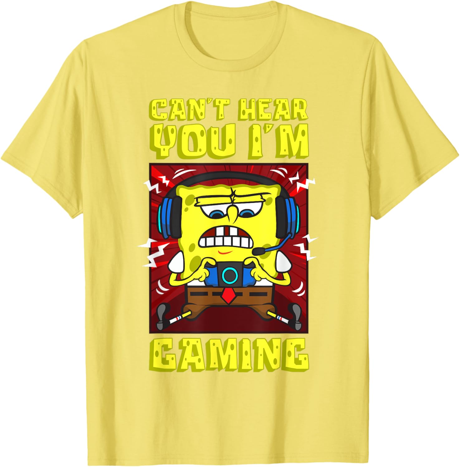 Mademark SpongeBob Gaming T-Shirt for Video Game Lovers and Fans - 11