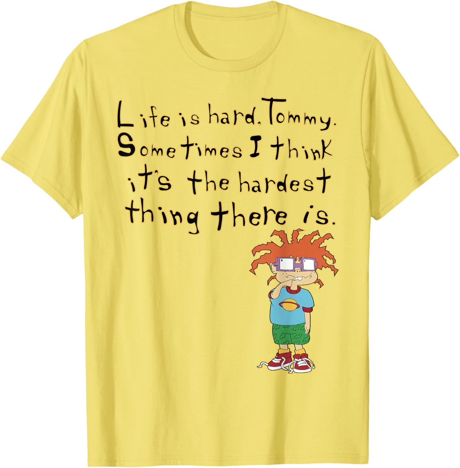 Mademark x Rugrats Chuckie Life is Hard Tommy Graphic T-Shirt - 14