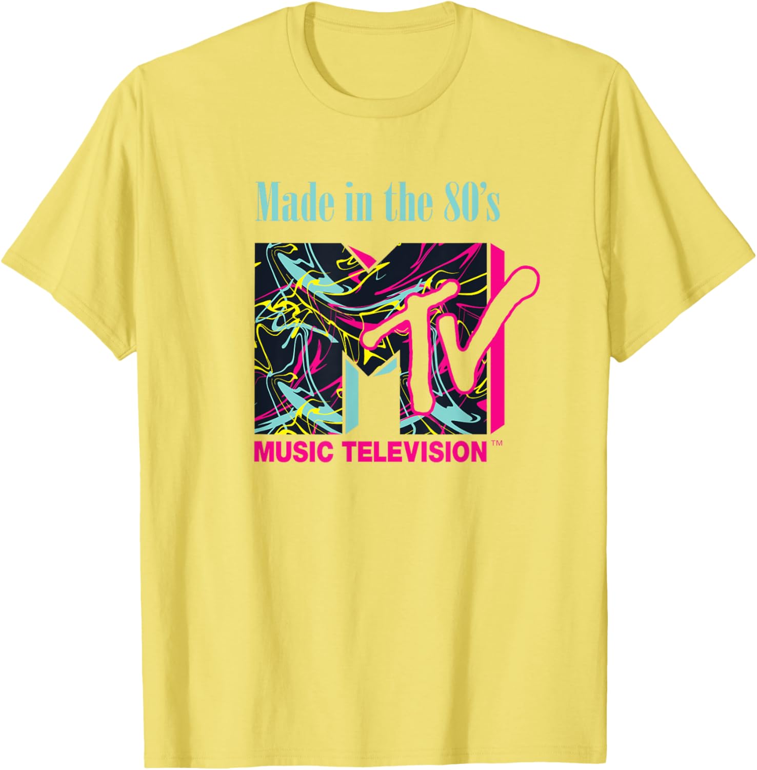 Mademark x MTV Funky New Wave Lines Logo T-Shirt for Trendy Style - 12