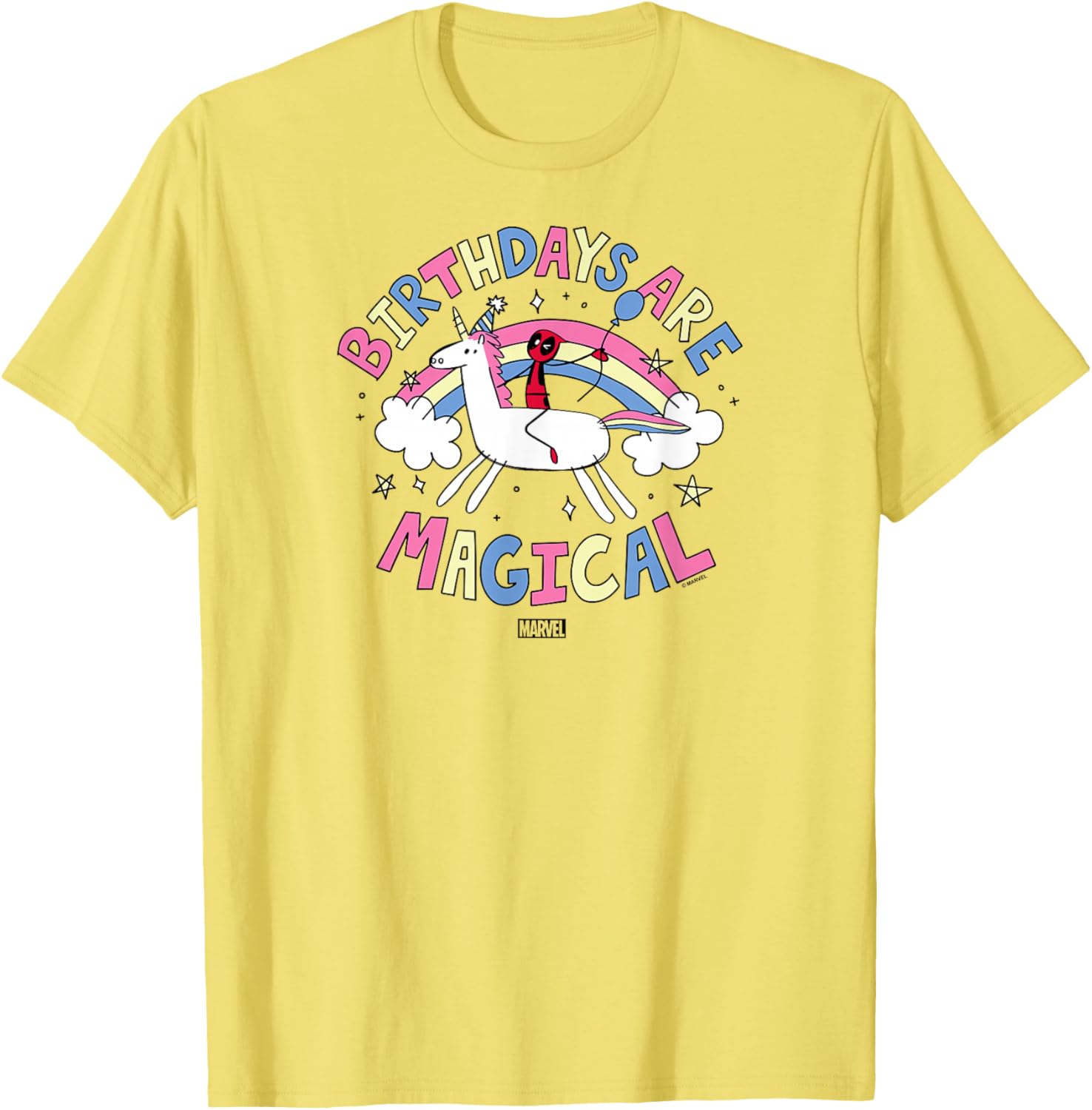 Deadpool Birthdays Are Magical T-Shirt Fun Gift for Marvel Fans - 5