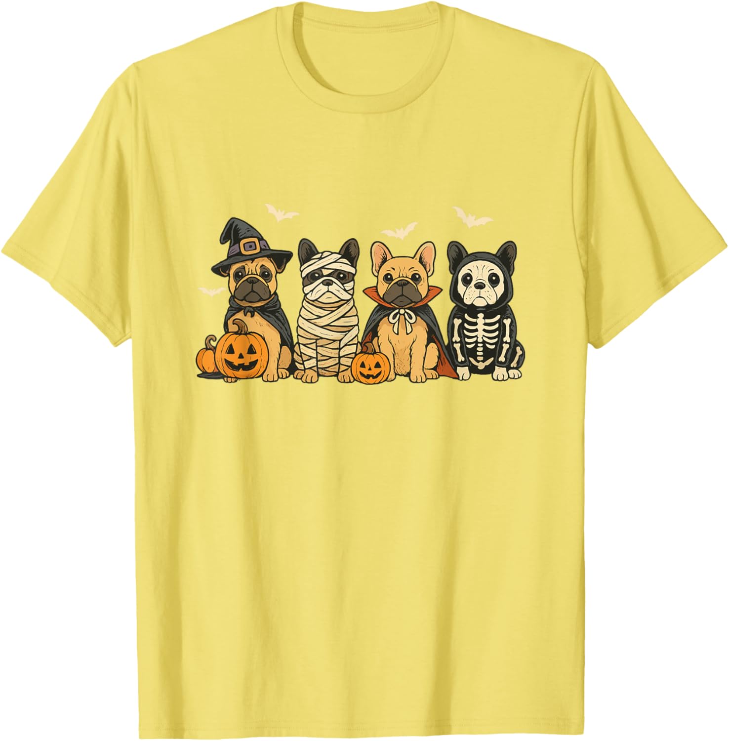 Mummy French Bulldog Halloween Witch Dog Mom T-Shirt for Fall Fun - 24