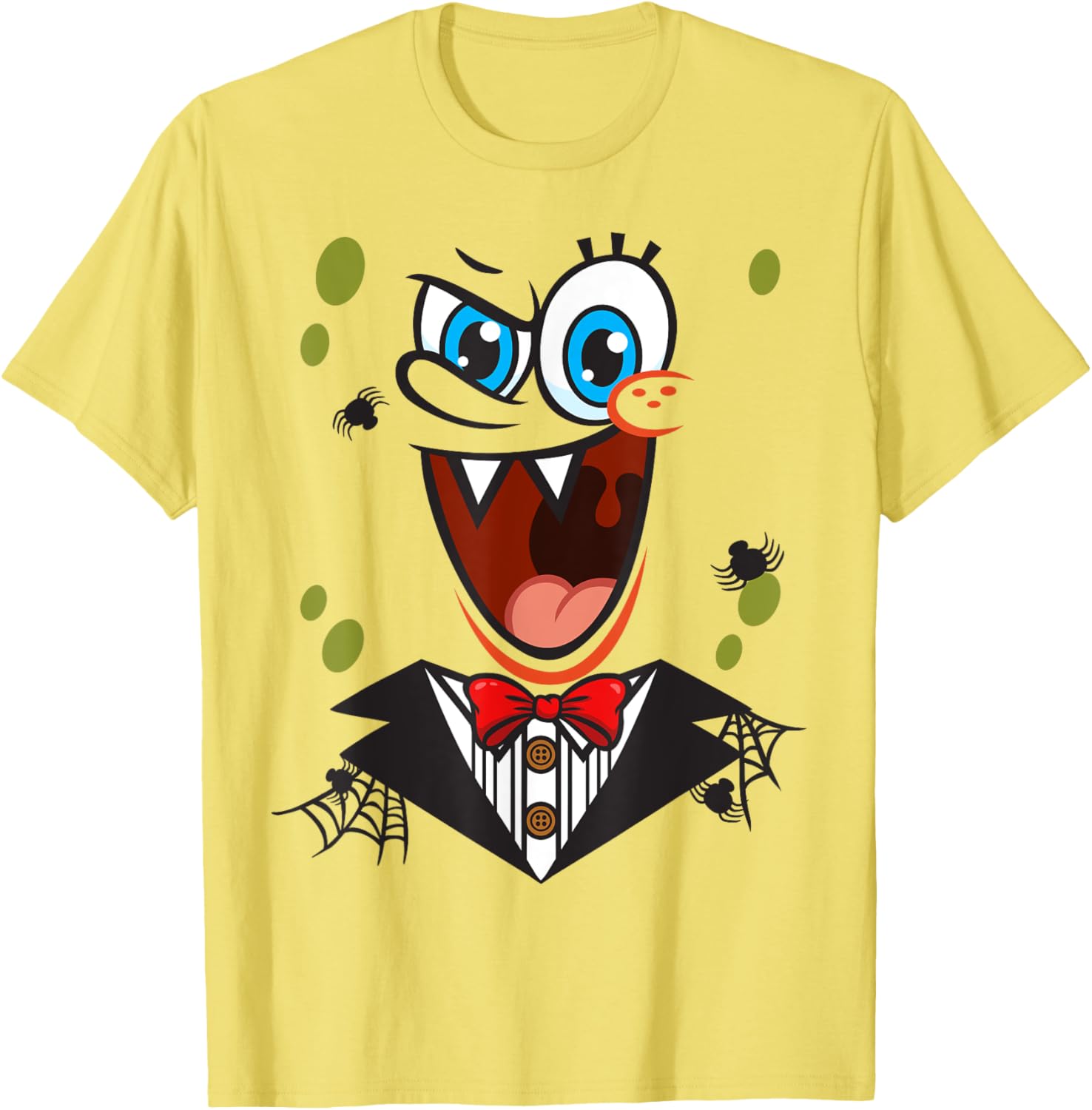 SpongeBob Halloween Costume T-Shirt for Kids - Fun Yellow Cosplay Shirt - 1