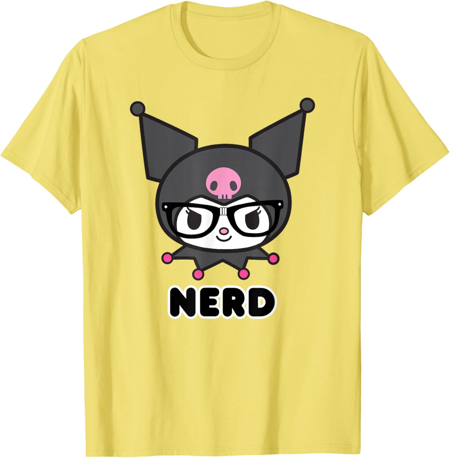 Cute SANRIO Kuromi Nerd Glasses T-Shirt for Fun Fashion Lovers - 1