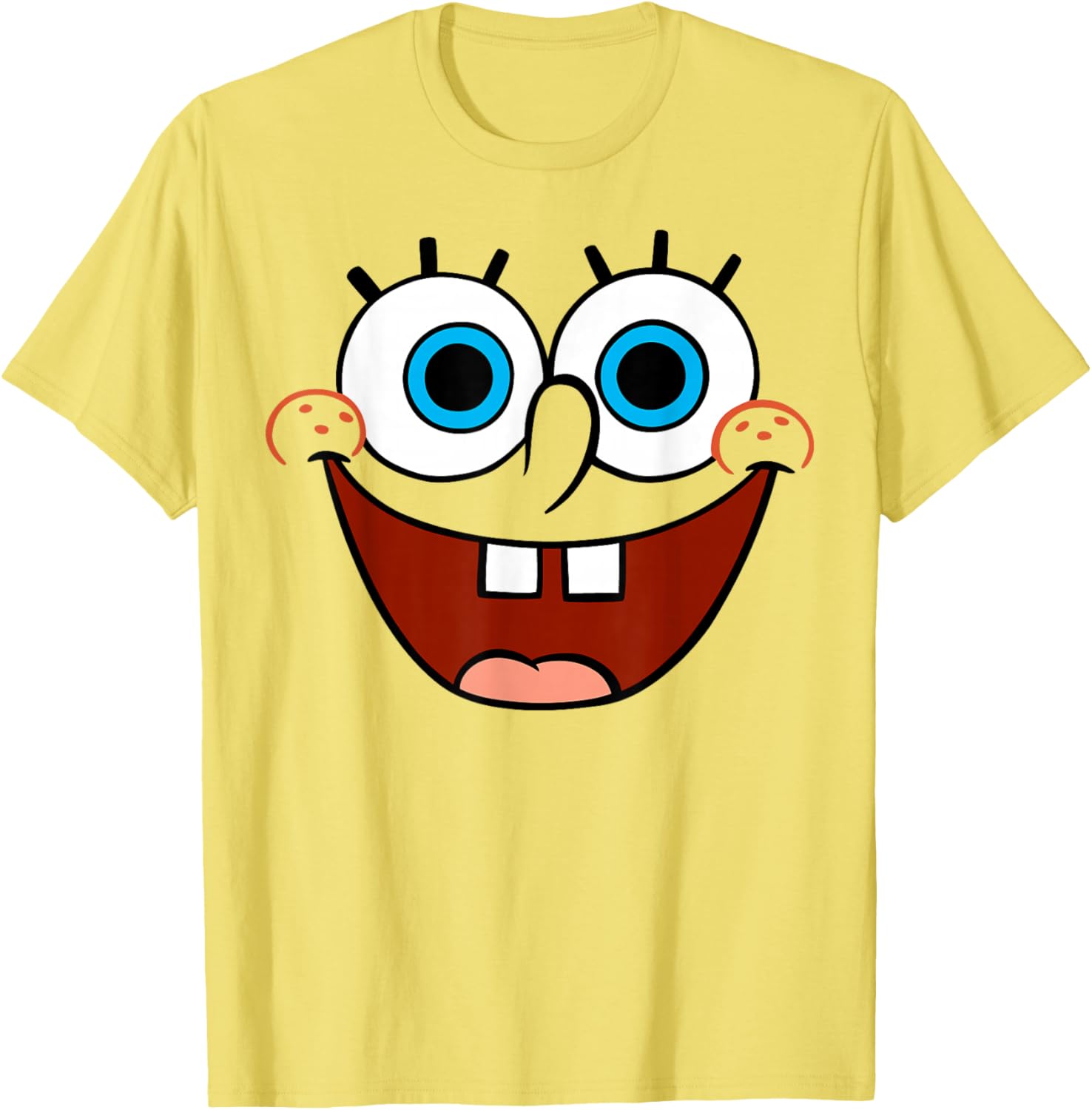 Spongebob SquarePants Fun Smiling Face Large T-Shirt for Kids and Adults - 4