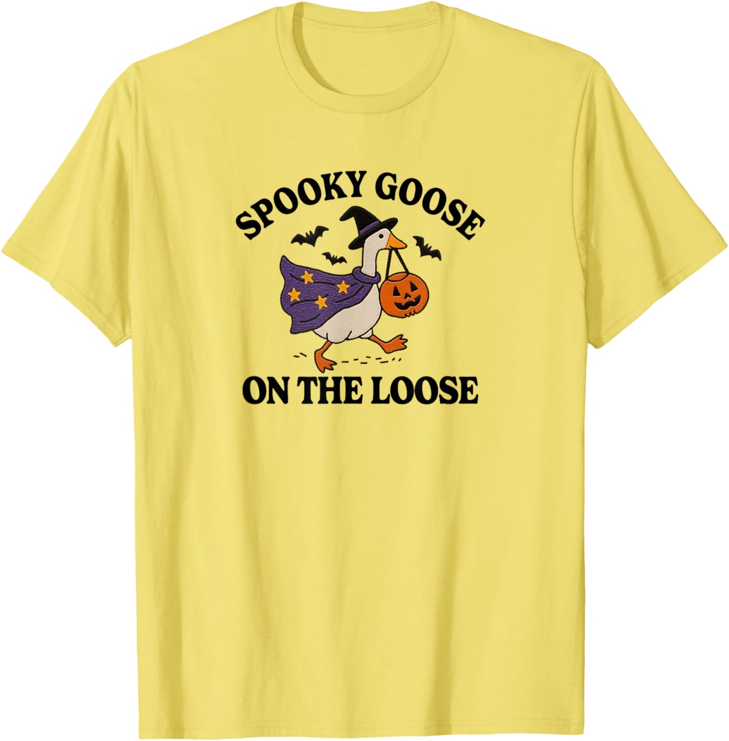 Spooky Goose on the Loose Funny Halloween T-Shirt for Animal Lovers - 10