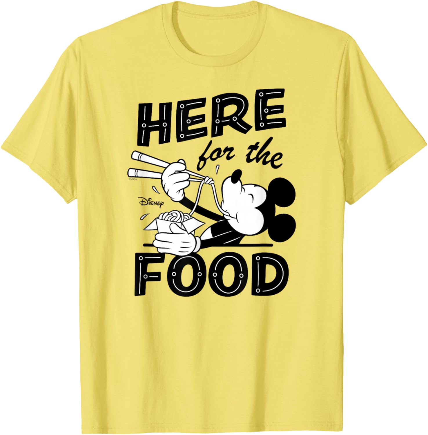 Disney Mickey Here for the Food T-Shirt Fun and Comfortable Apparel - 4