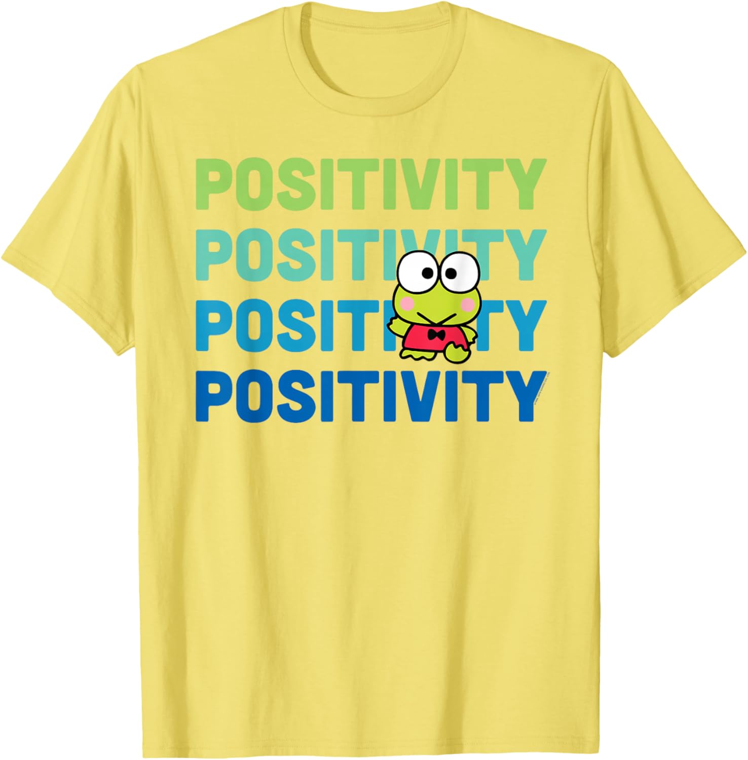 Keroppi Positivity T-Shirt - Cute Frog Design for Fun Fashion Lovers - 14
