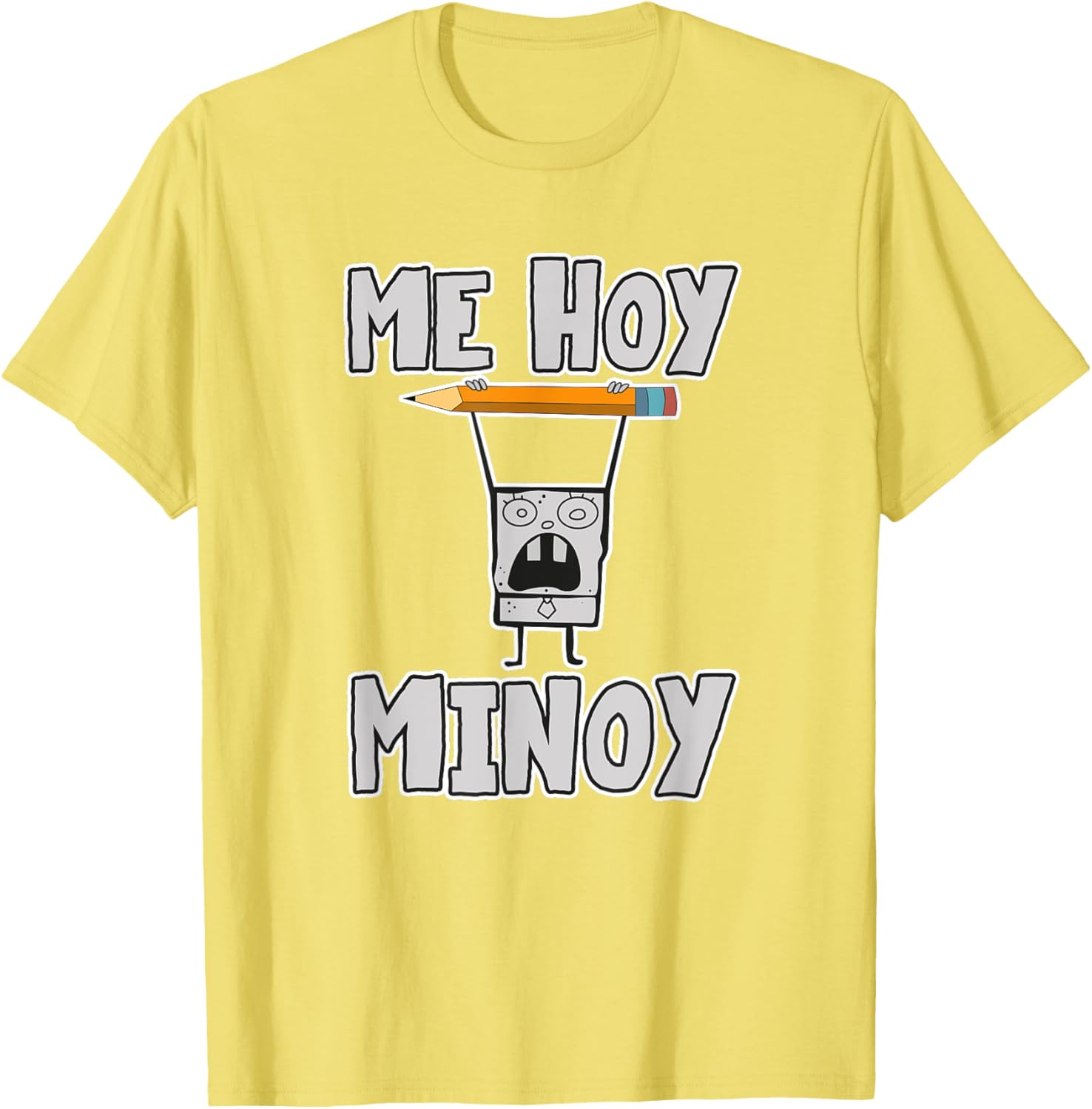 Mademark DoodleBob Me Hoy Minoy T-Shirt - Fun SpongeBob Apparel - 3