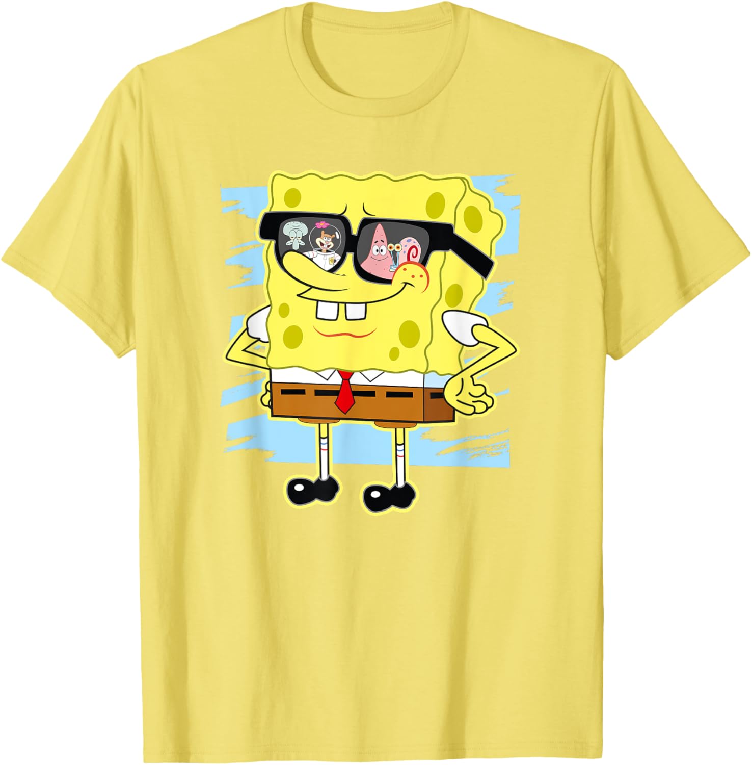 Mademark SpongeBob SquarePants Reflection in Sunglasses T-Shirt - 17