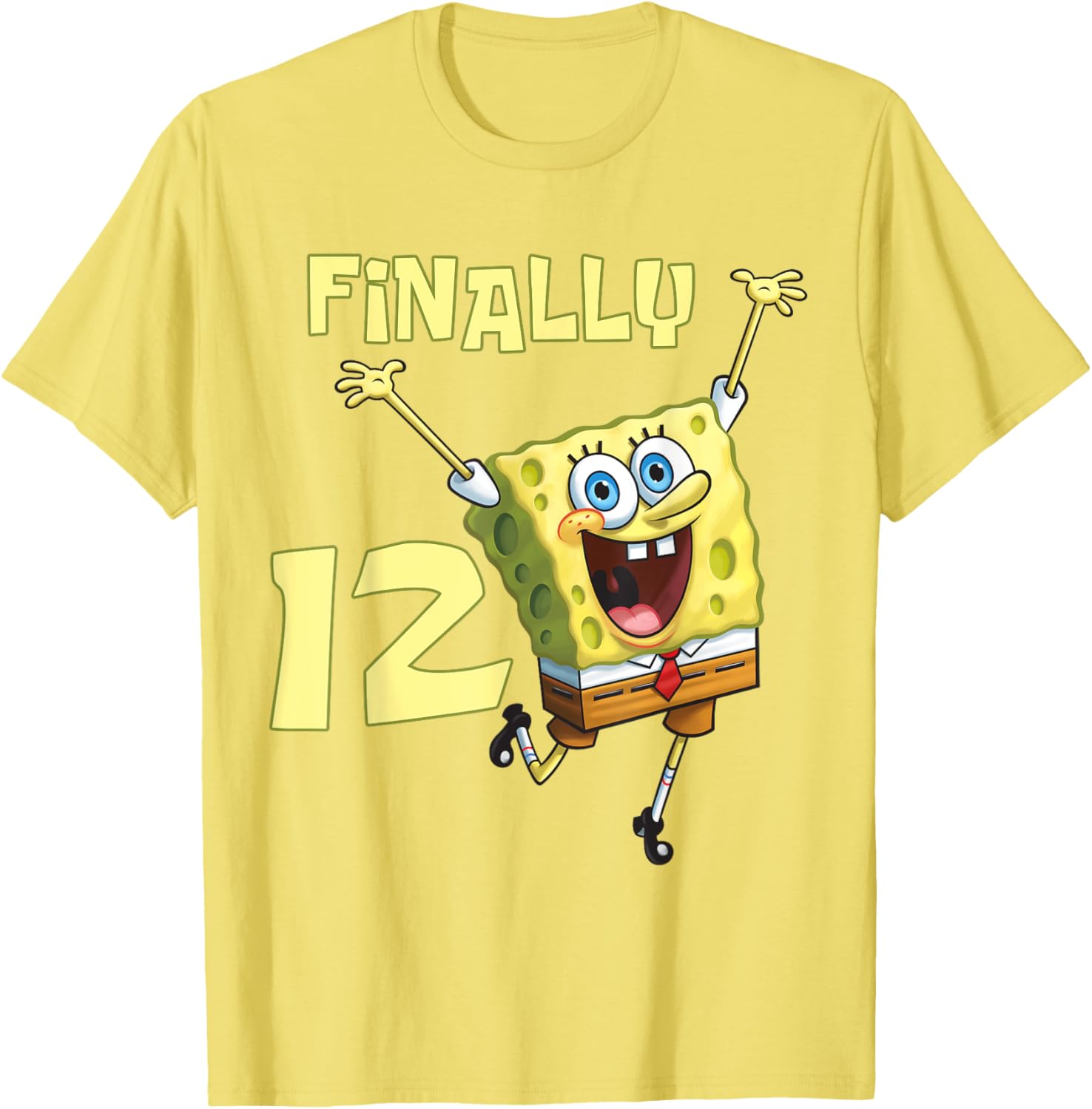 Mademark SpongeBob SquarePants 12th Birthday T-Shirt for Kids - 5