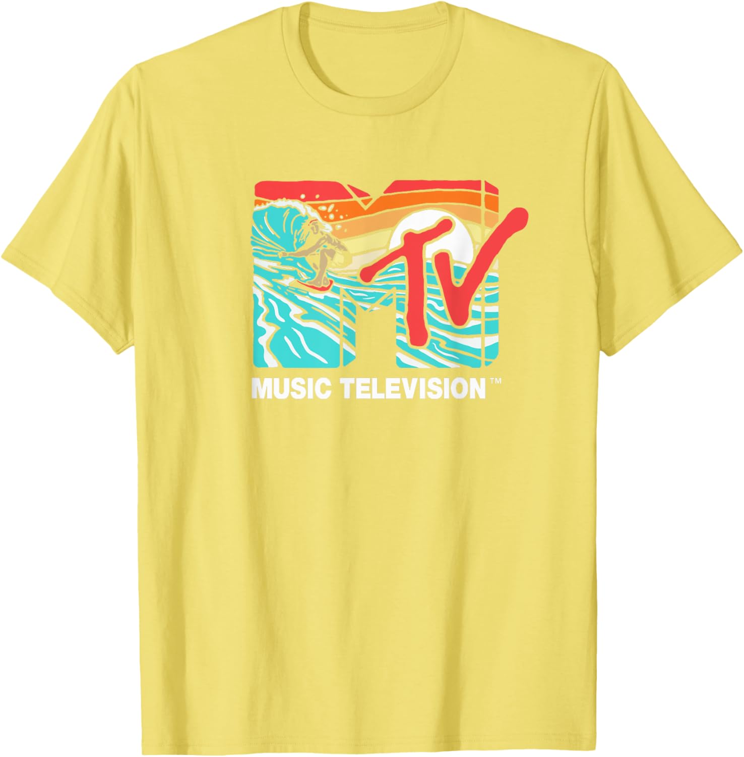 Mademark x MTV Catch a Wave Surfer Logo Retro Graphic T-Shirt - 13