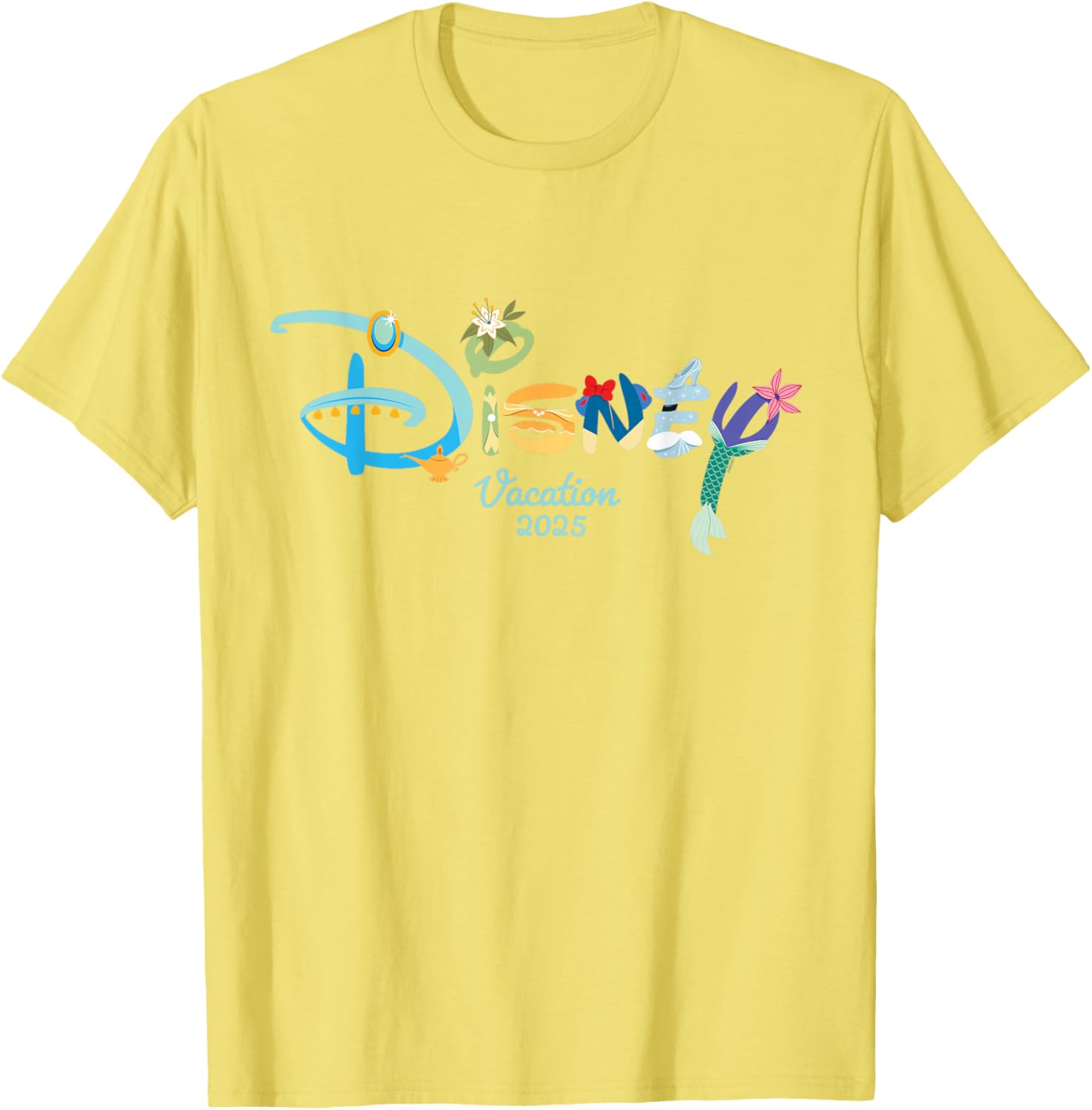 Disney Princess Letters Logo T-Shirt for Magical Disney Vacation 2025 - 27