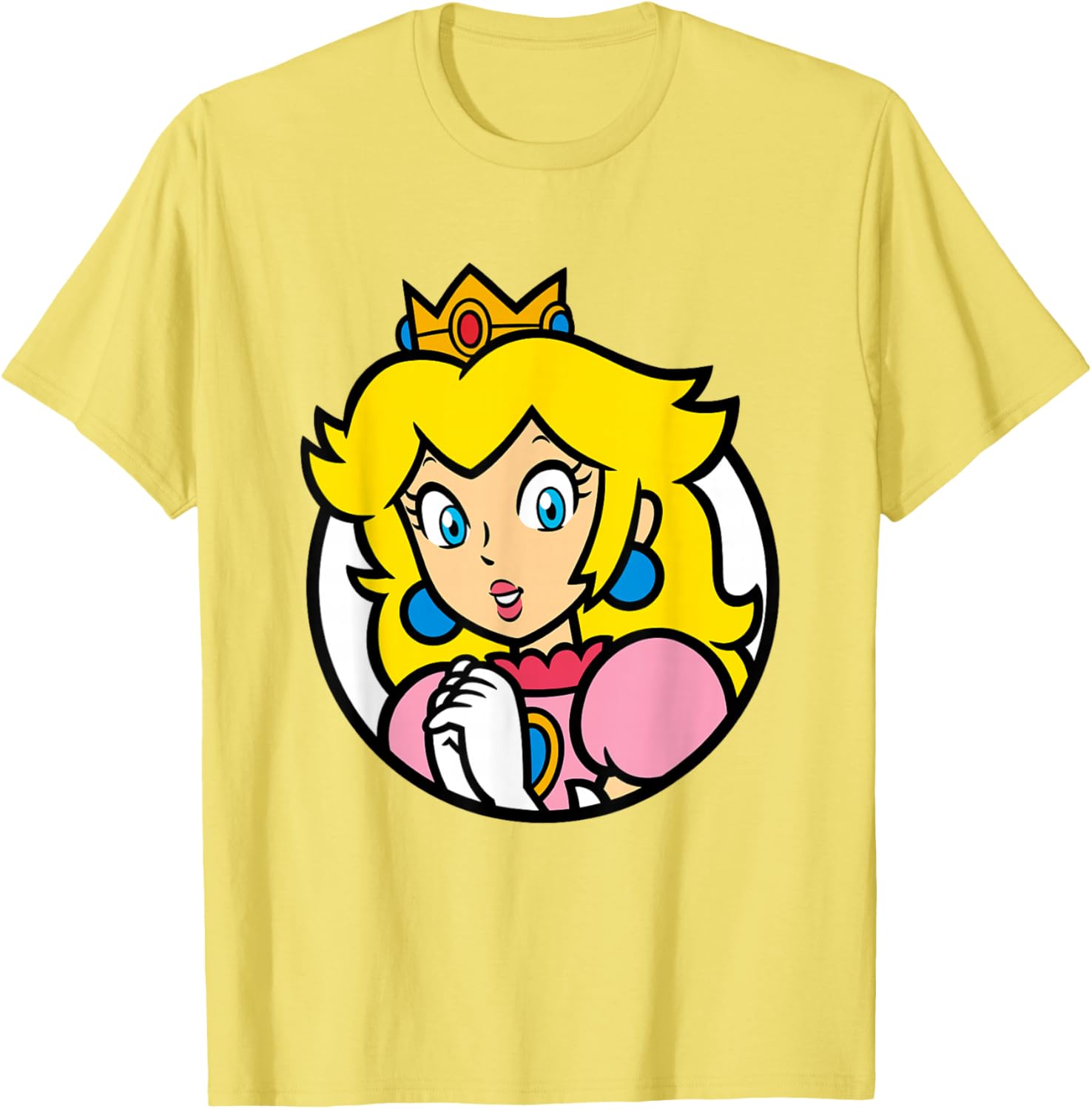 Super Mario Bros Princess Peach Portrait T-Shirt for Fans and Gamers - 2