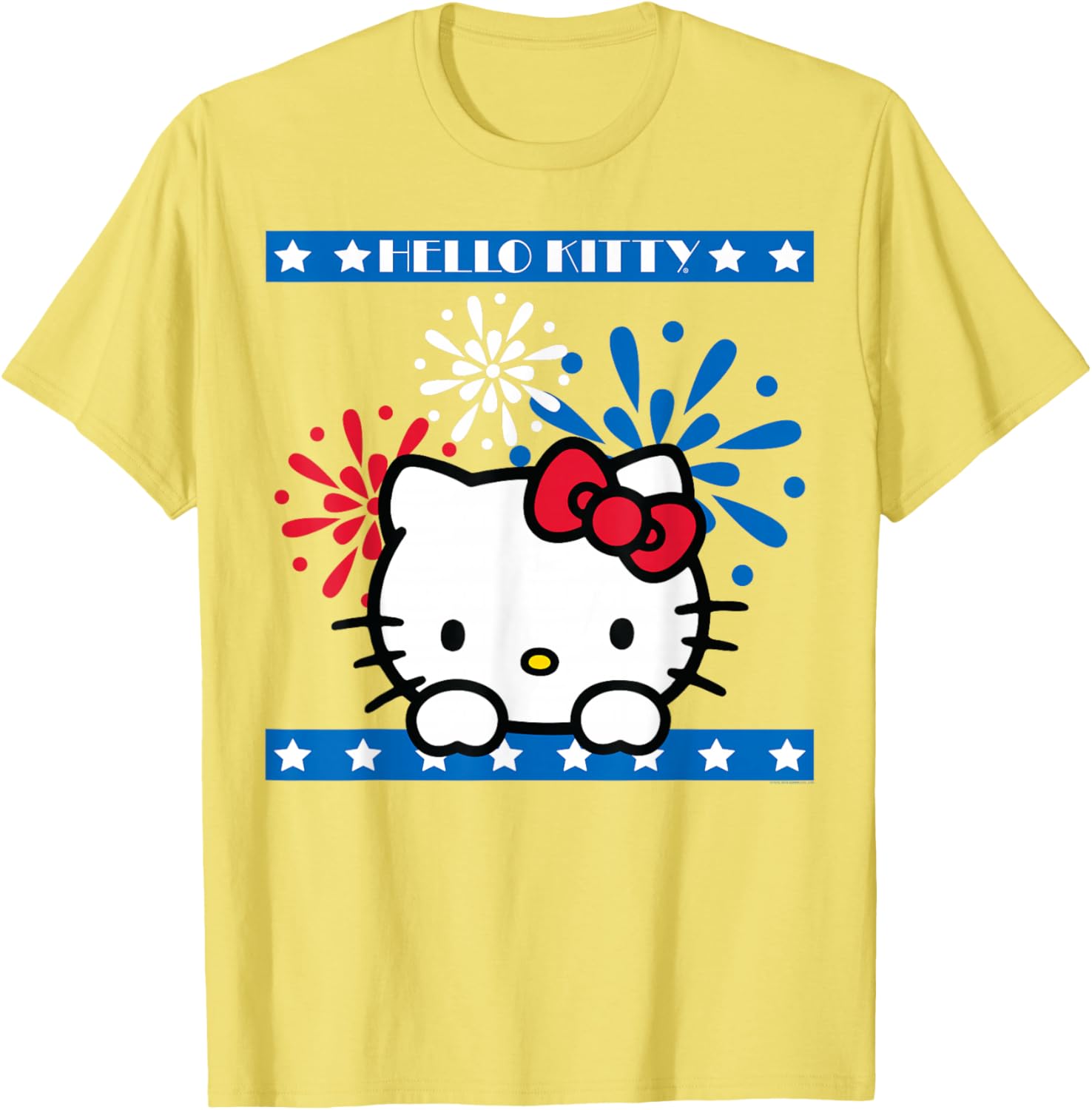 Hello Kitty Fireworks 4th of July T-Shirt for Women Girls Men Kids - 1