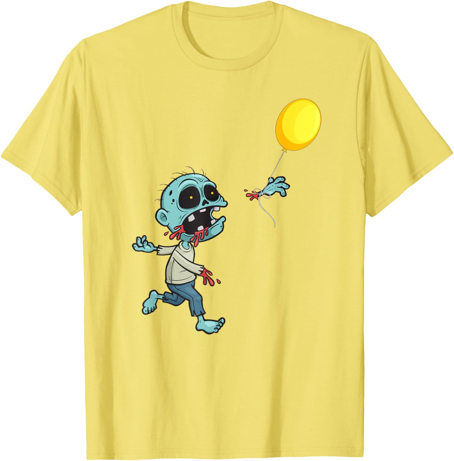 Cute Zombie Birthday Balloon T-Shirt for Kids and Boys Fun Apparel - 16