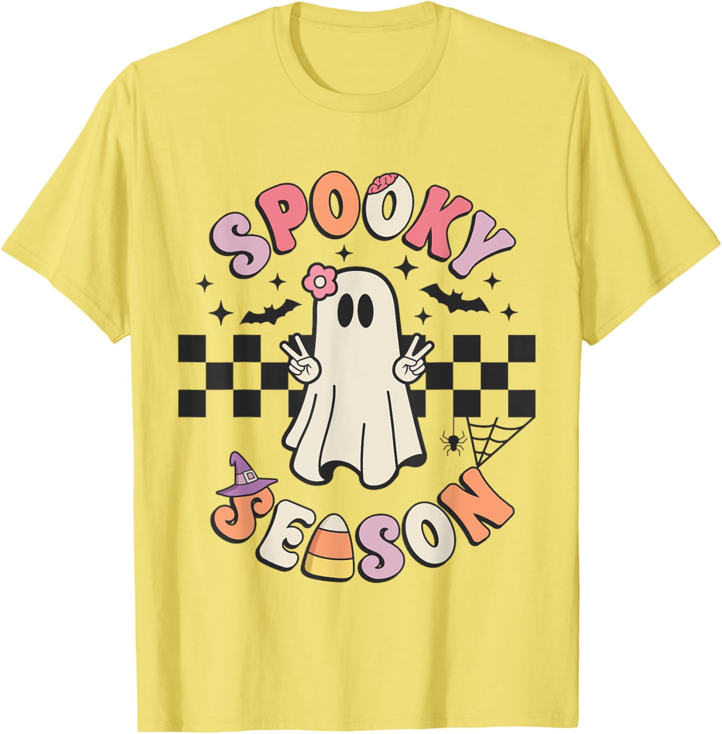 Spooky Season Ghost T-Shirt for Girls – Cute Halloween Apparel - 3