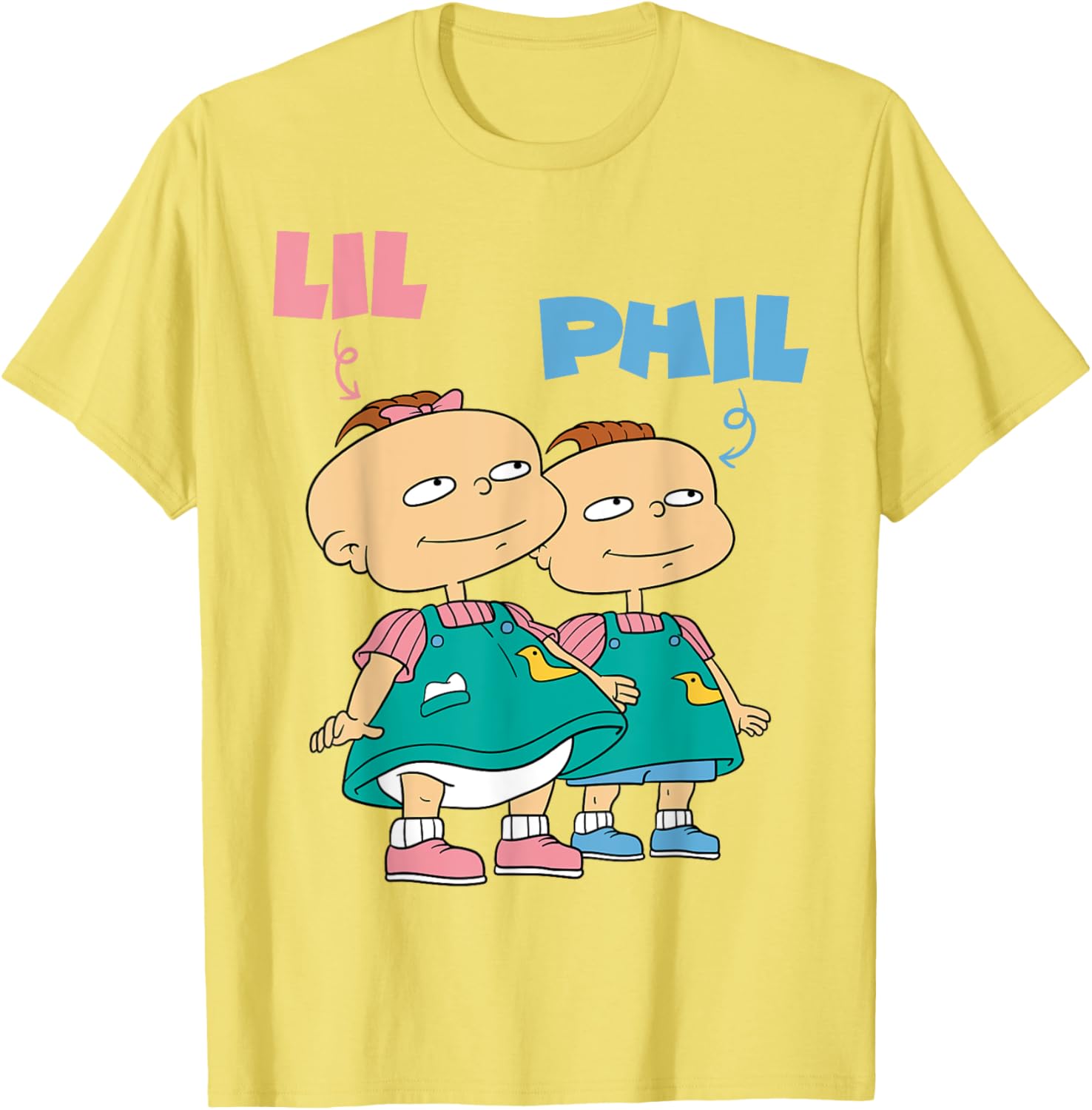 Mademark x Rugrats Lil and Phil Devil Twins T-Shirt for Kids and Adults - 4