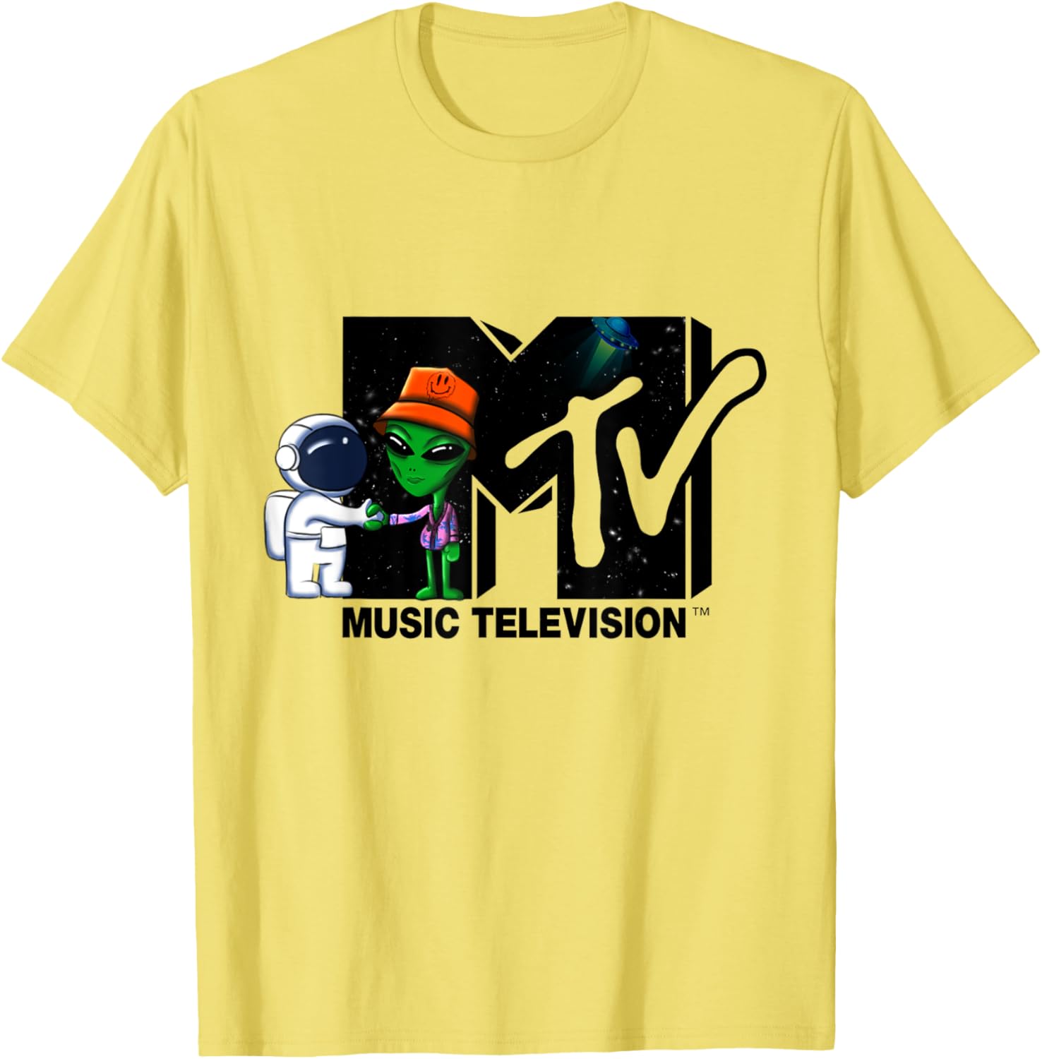 Mademark x MTV Astronaut Alien Space T-Shirt for Cool Street Style - 3