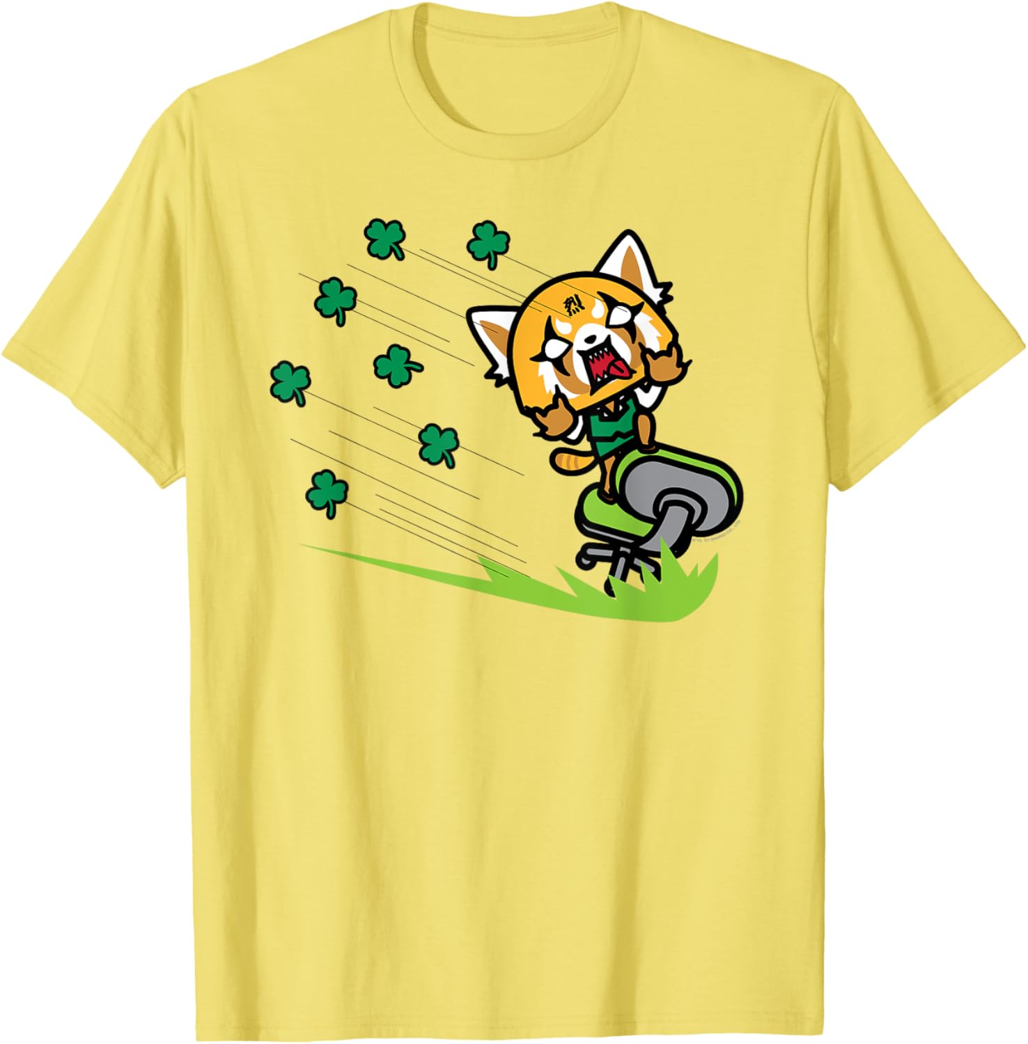 Aggretsuko ShamROCK Saint Patrick's Day T-Shirt Fun Holiday Apparel - 5