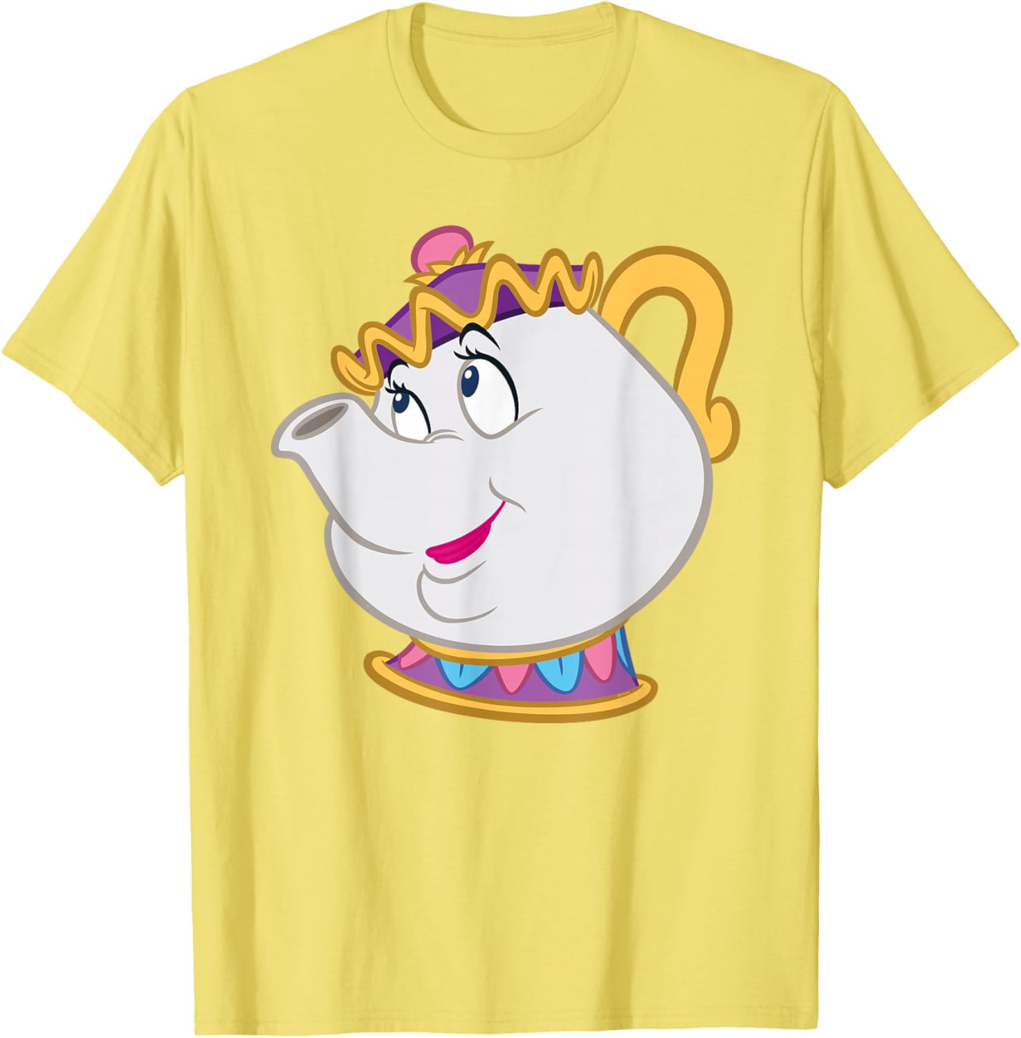 Disney Beauty and the Beast Mrs. Potts Big Face Costume T-Shirt for Fans - 18