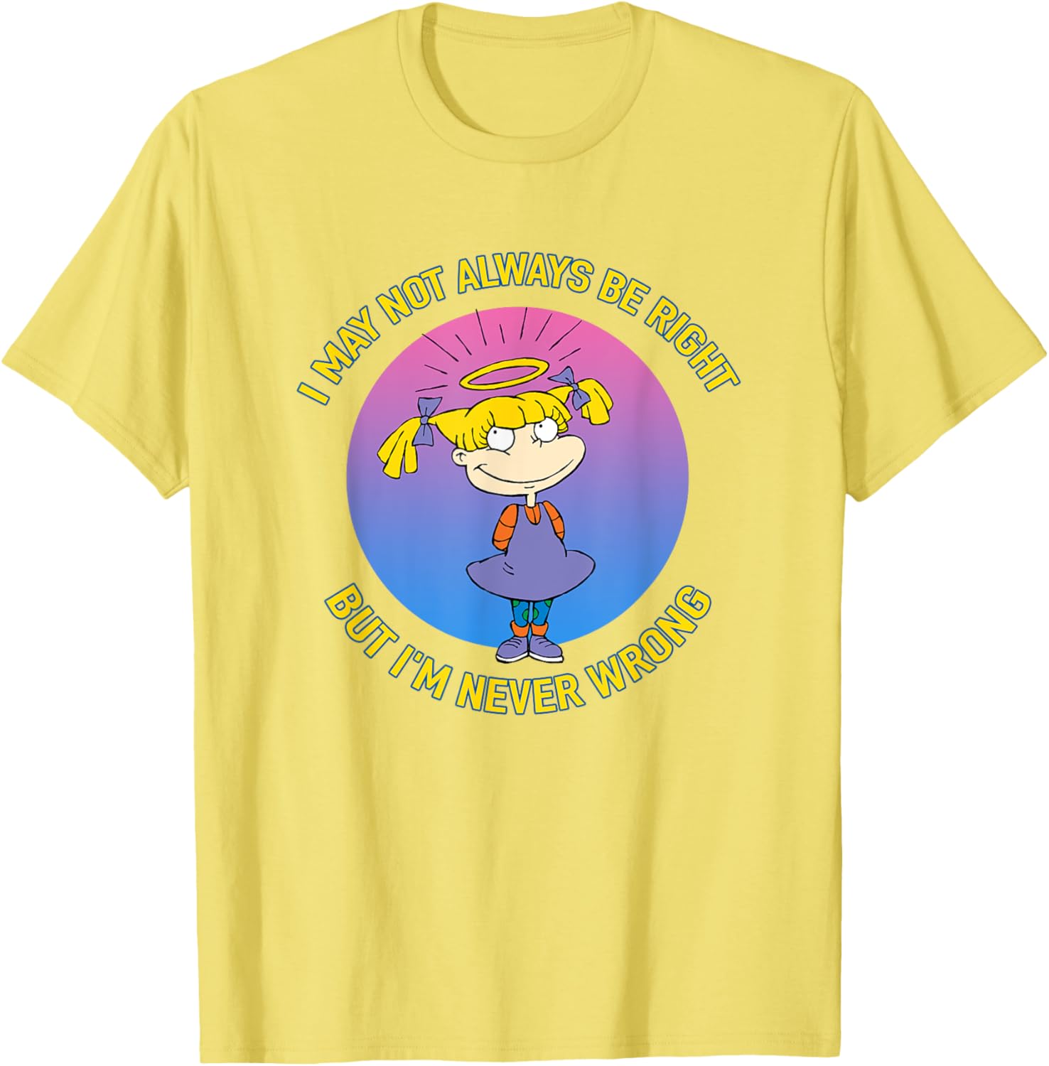 Mademark x Rugrats Angelica Never Wrong T-Shirt for Fun Fashion Fans - 12