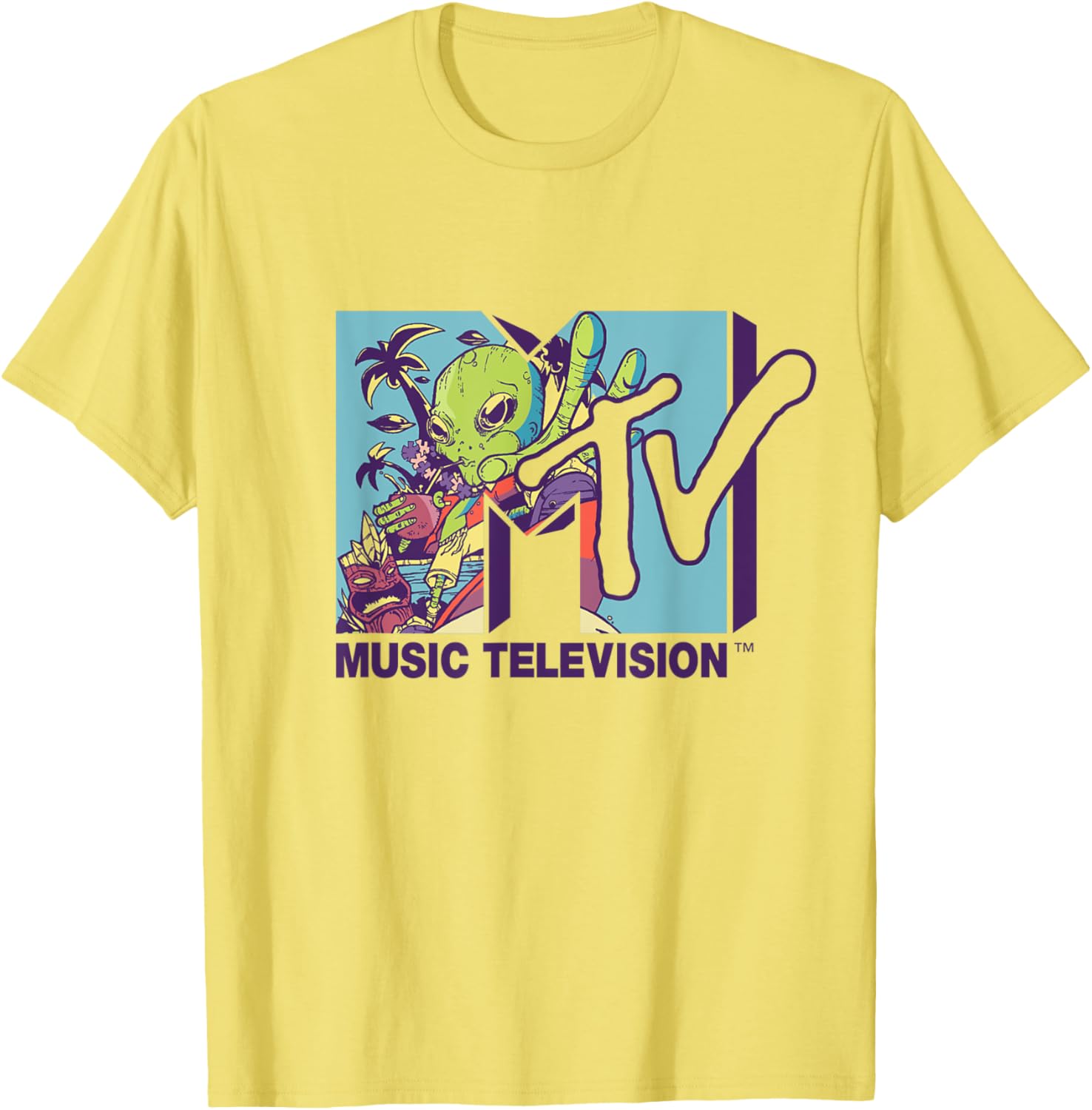 Mademark x MTV Alien Coconut Milk T-Shirt - Official Logo Apparel - 8