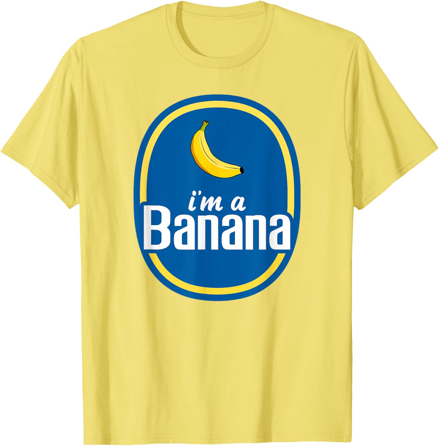 Funny I'm A Banana Costume T-Shirt for Halloween - Yellow Fruit Humor Tee - 1