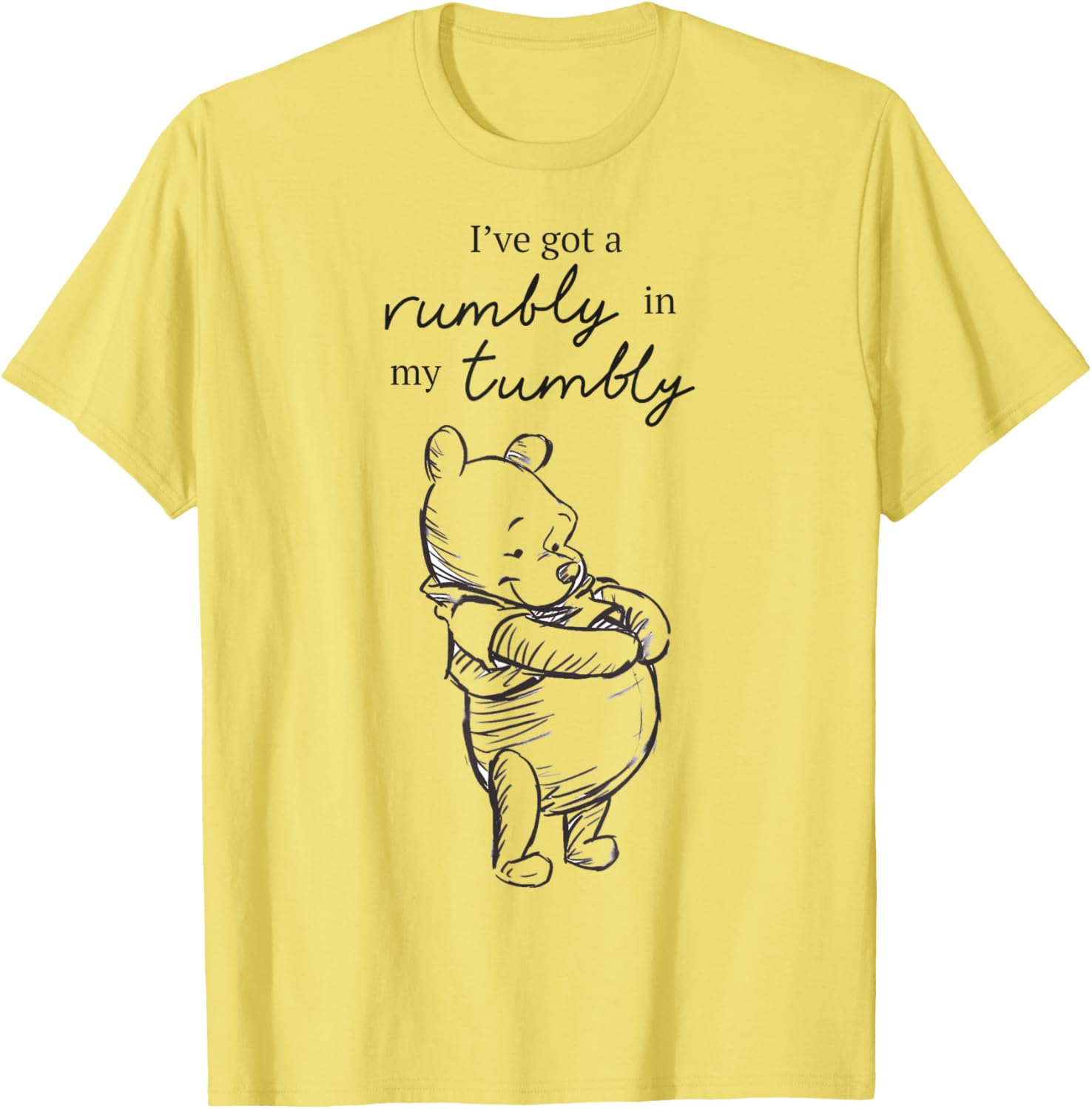 Disney Winnie The Pooh Rumbly Tummy Logo T-Shirt for Kids and Adults - 4