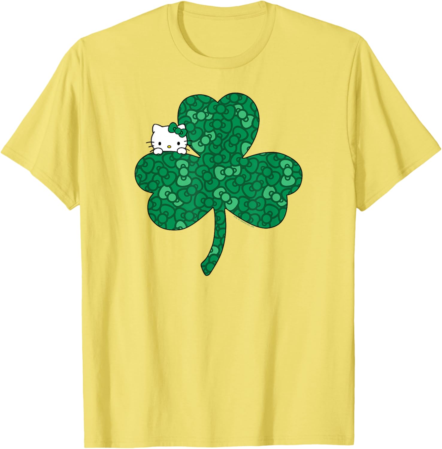 Hello Kitty Saint Patrick's Day Clover and Bows T-Shirt for Kids - 9
