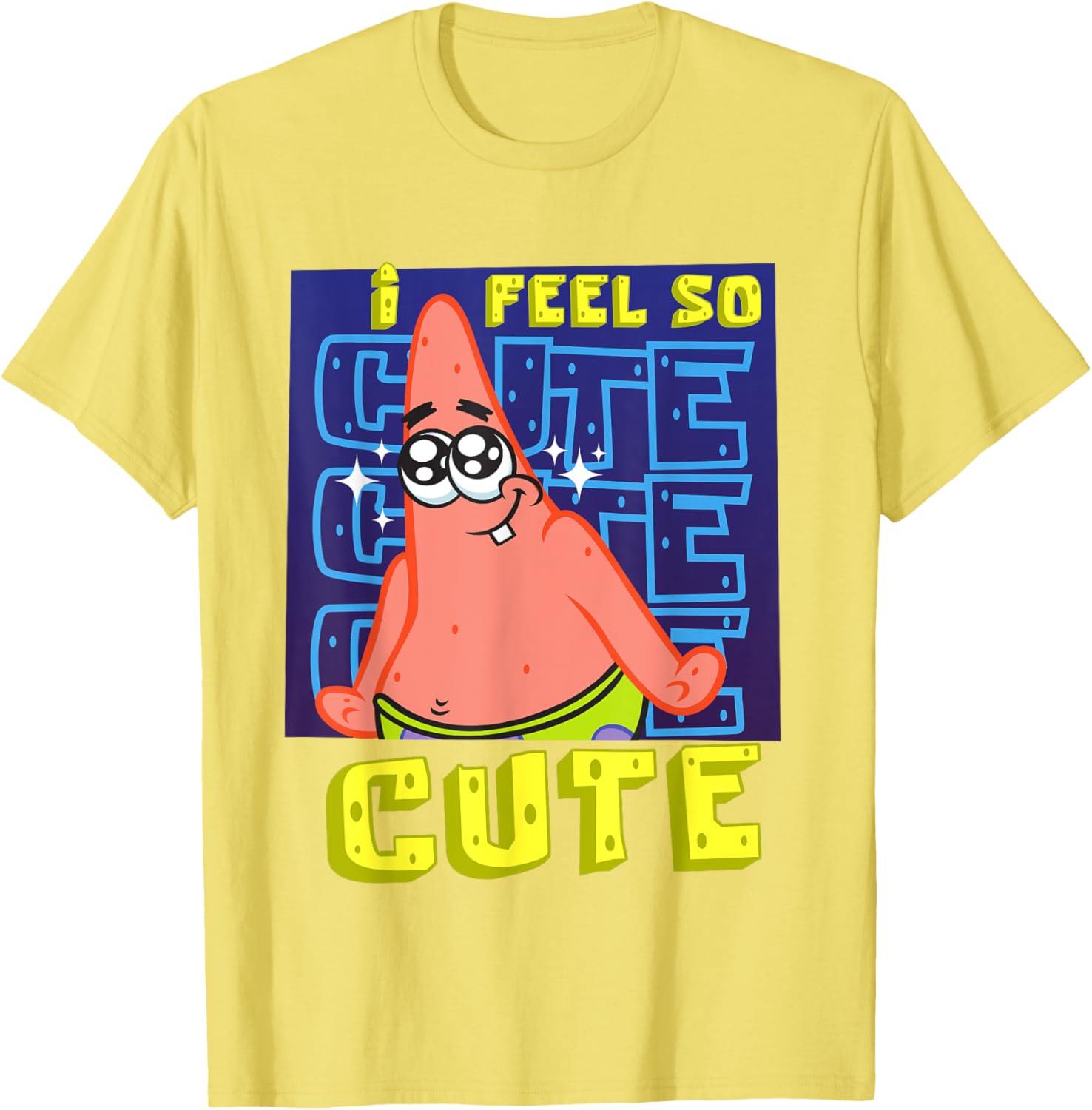 Mademark SpongeBob I Feel So Cute Patrick Star Baby T-Shirt for Kids - 8